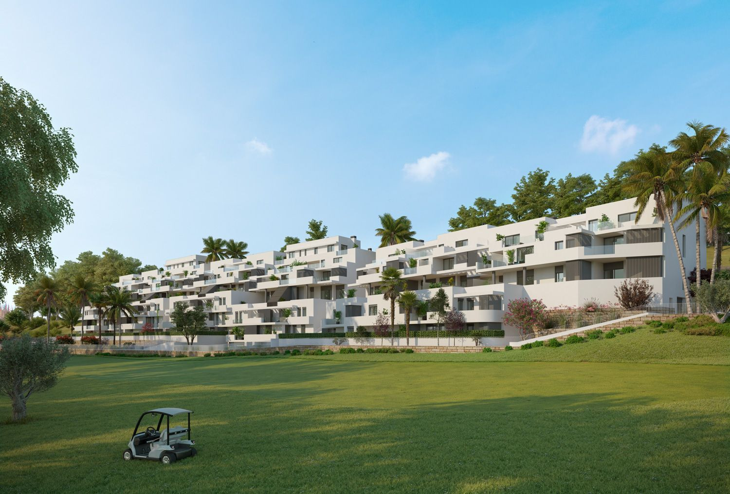 Modern golf apartments for sale in Estepona