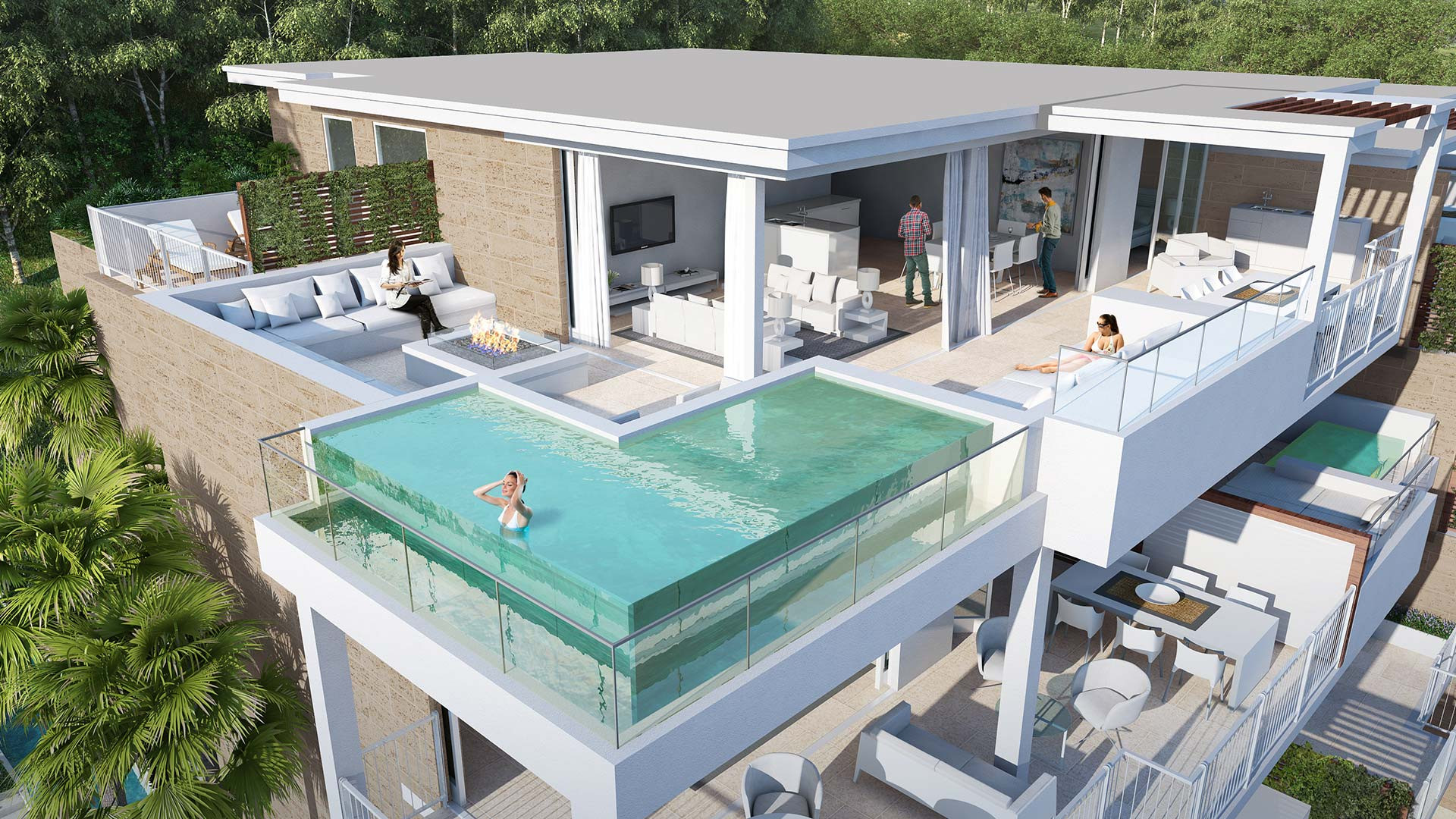 Modern style apartments for sale in Cala de Mijas