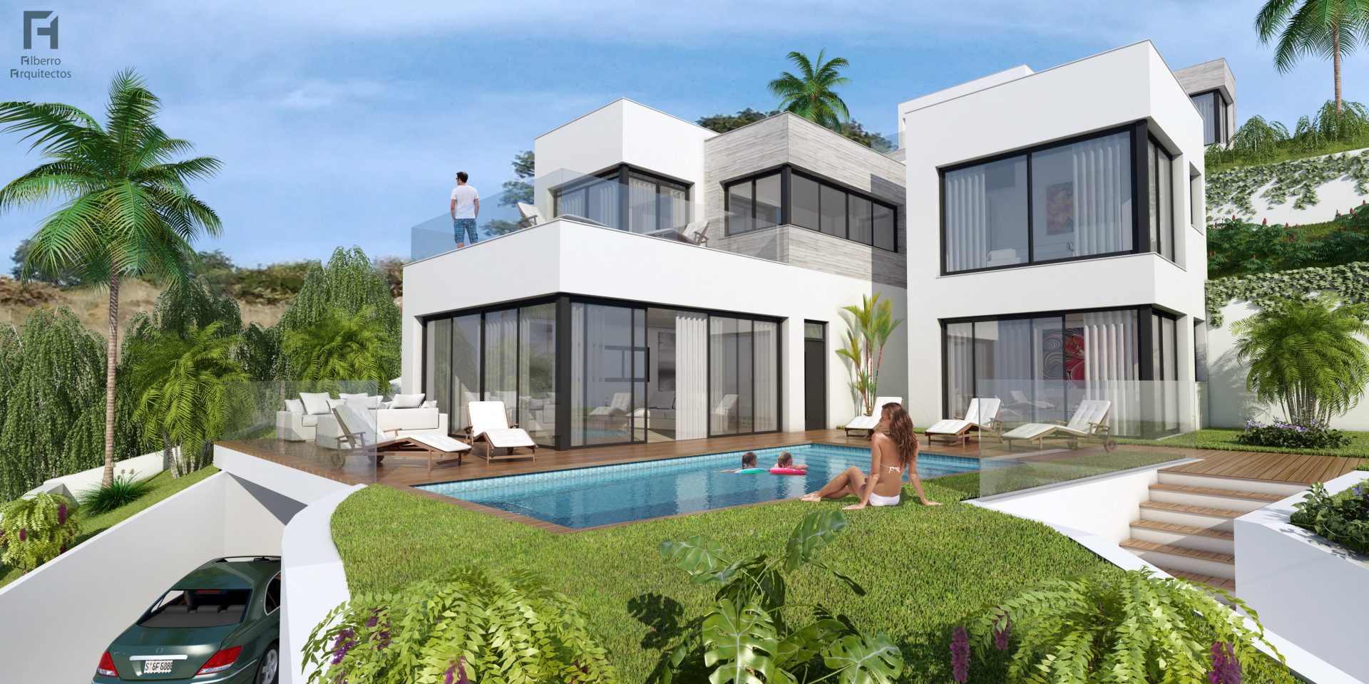 New Contemporary villas for sale in Mijas