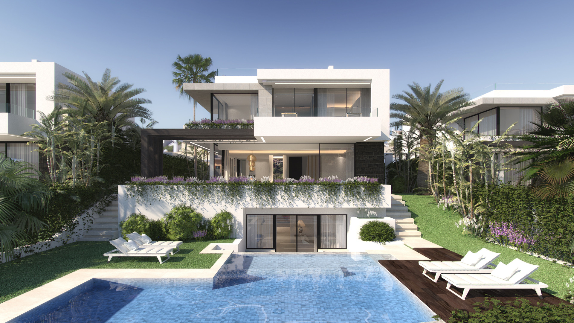 New project of contemporary style villas on the New Golden Mile