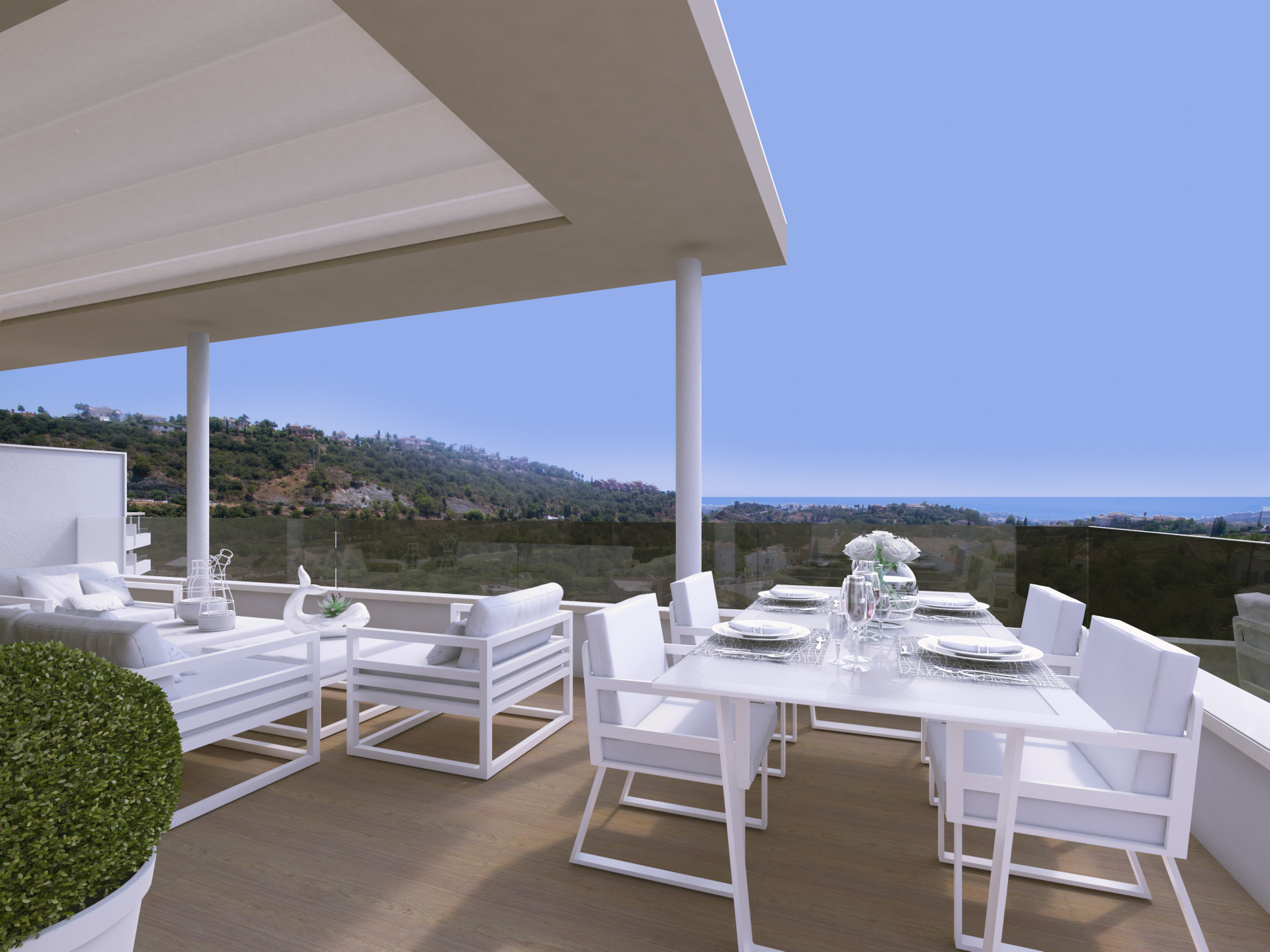 New Modern contemporary apartments for sale in Benahavis