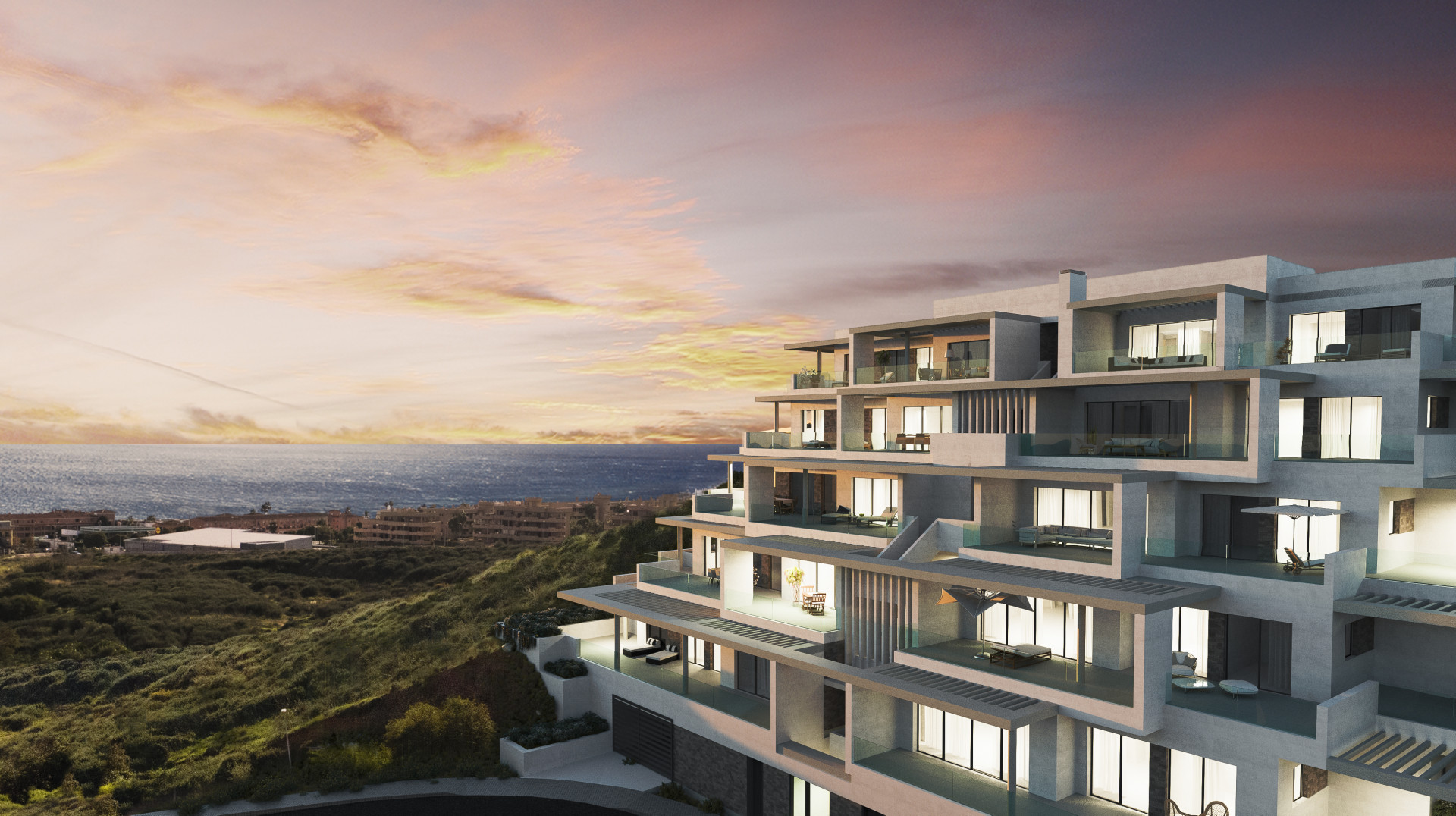 New modern contemporary apartments for sale in La Cala de Mijas, Mijas Costa