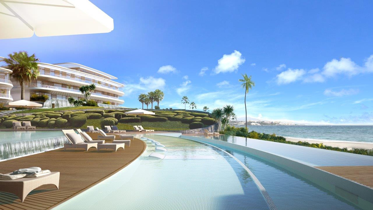 Luxury Frontline Beach modern apartments and villas for sale in Estepona