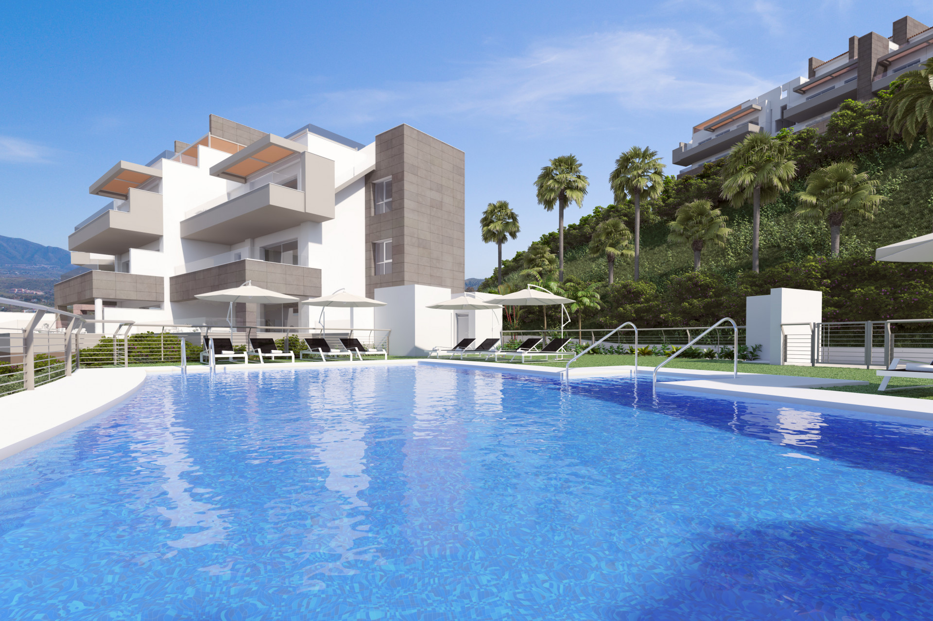 New contemporary style apartments for sale in Mijas Costa