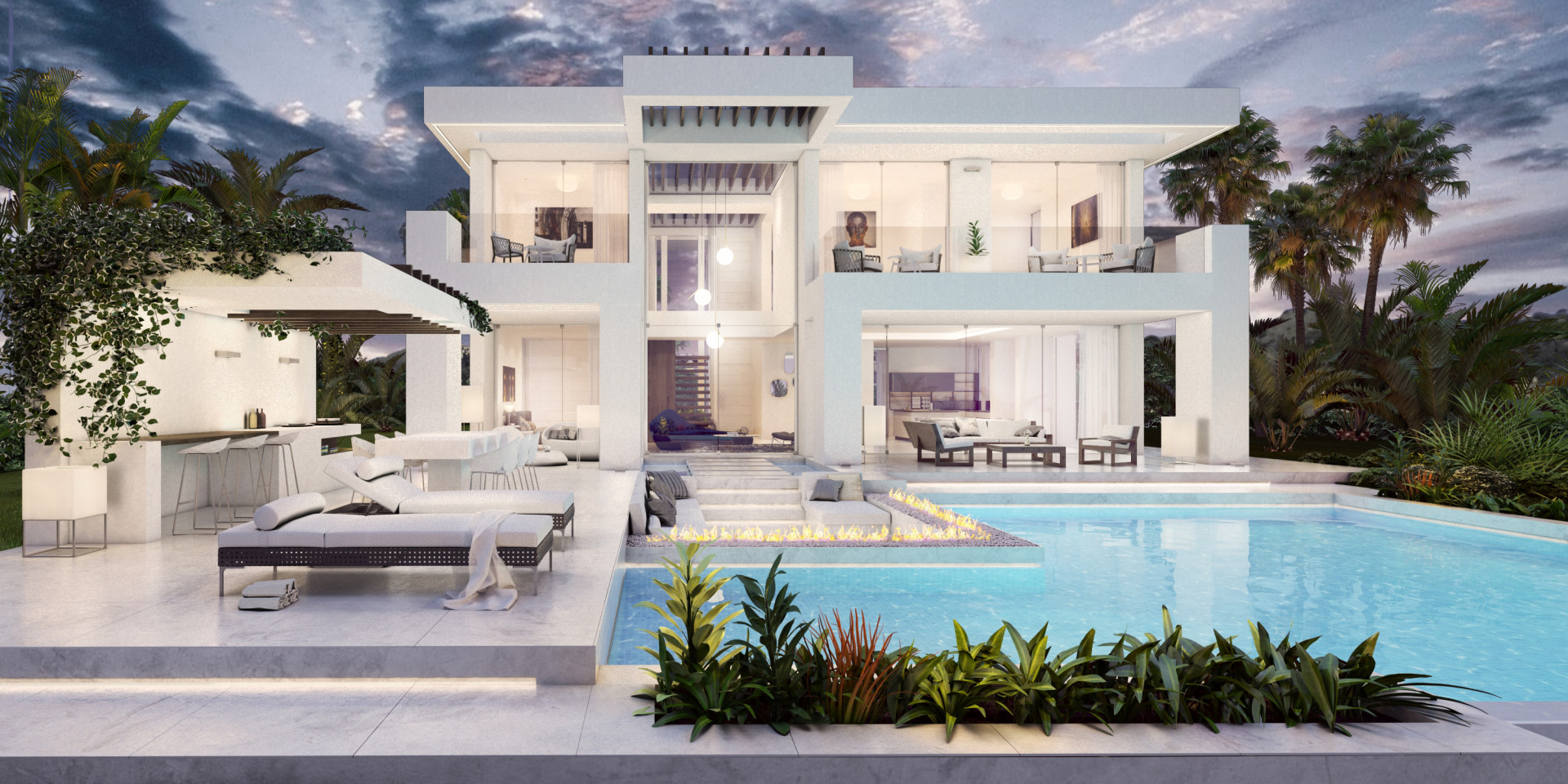 New modern contemporary villa for sale in Mijas Costa