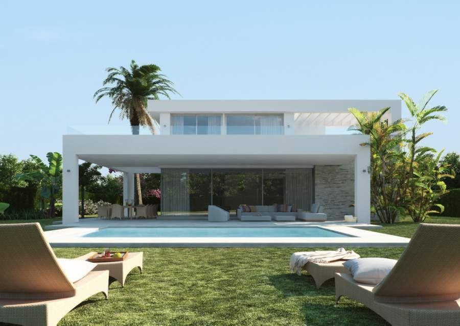 Newly built luxury contemporary golf villas for sale in Rio Real - Marbella