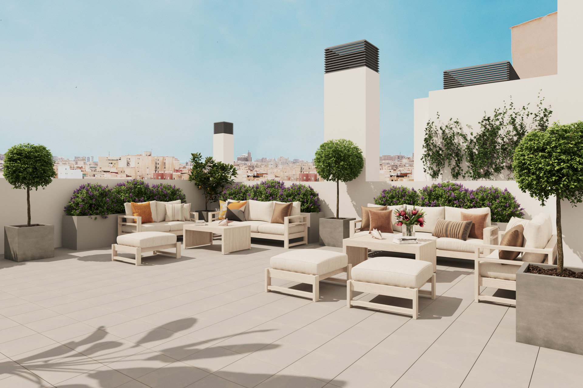 Off-plan modern apartments for sale in Málaga city centre