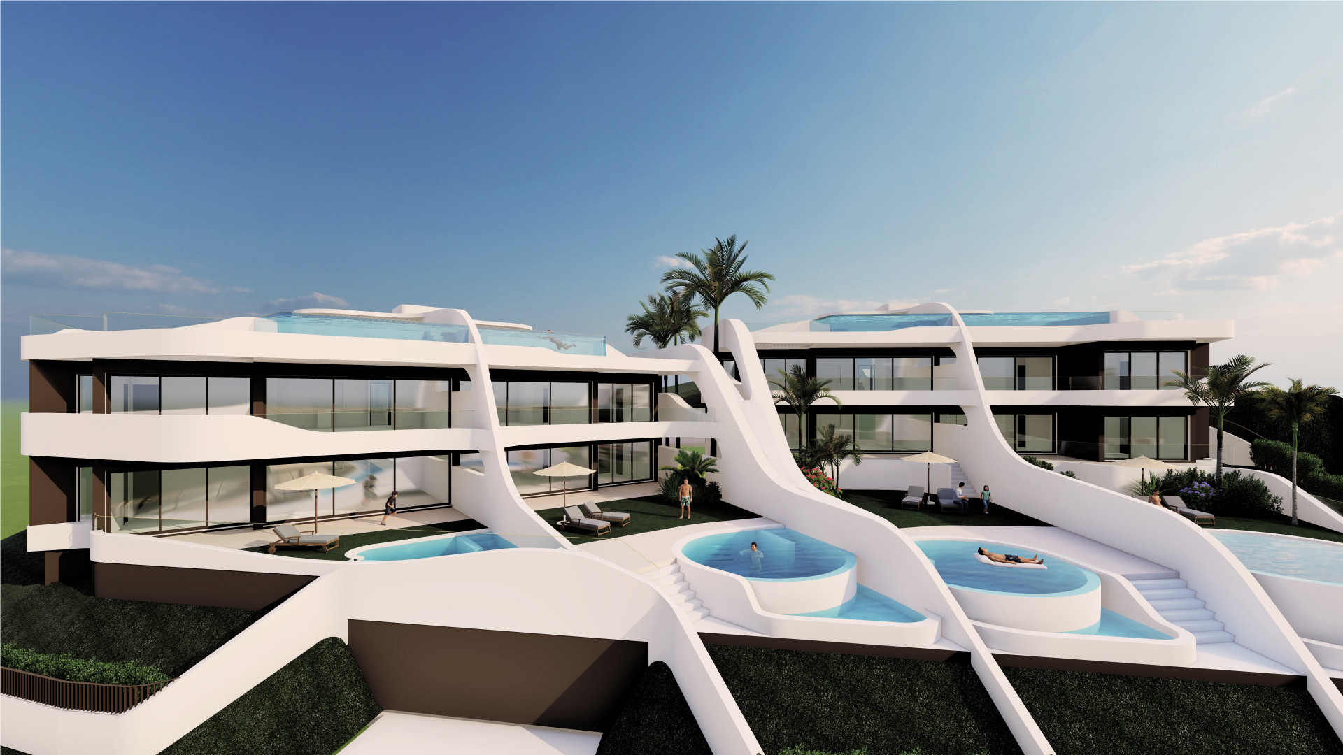 Eigentijds boetiek complex van 8 appartementen en penthouses te koop in Cabopino – Marbella