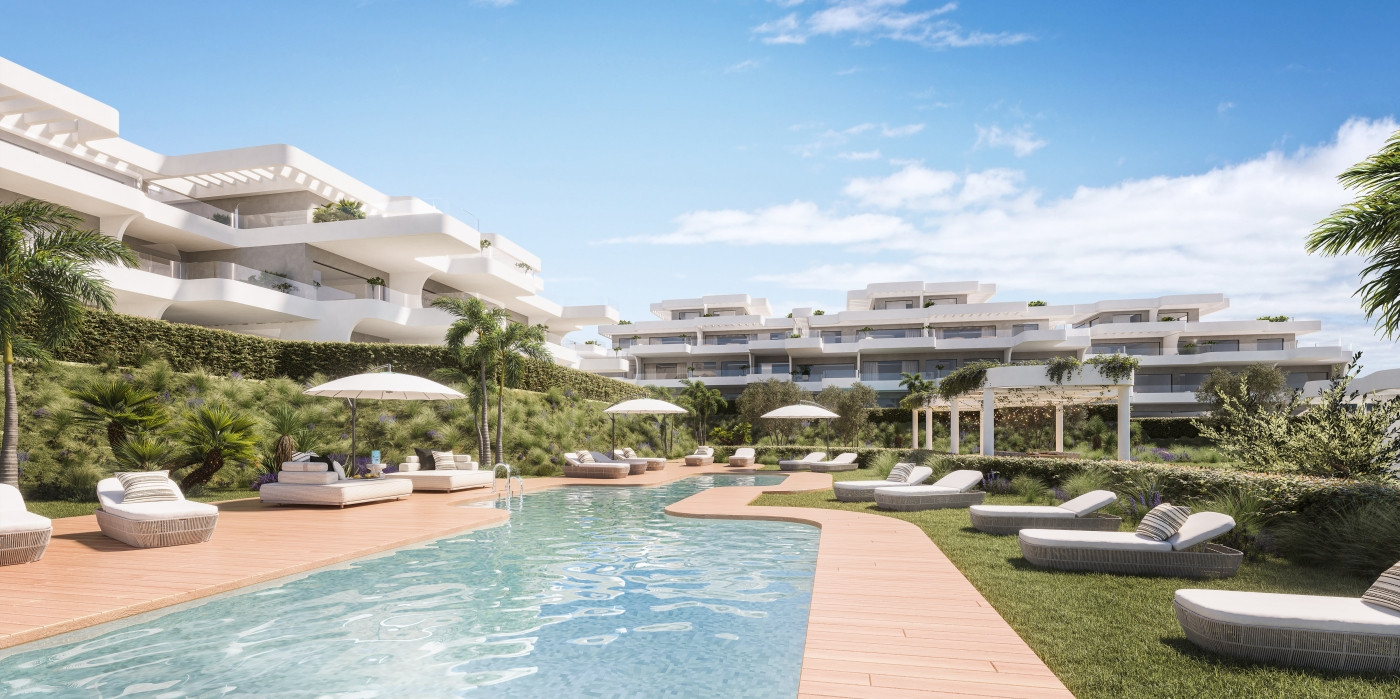 New Contemporary style apartments for sale on the New Golden Mile in Estepona