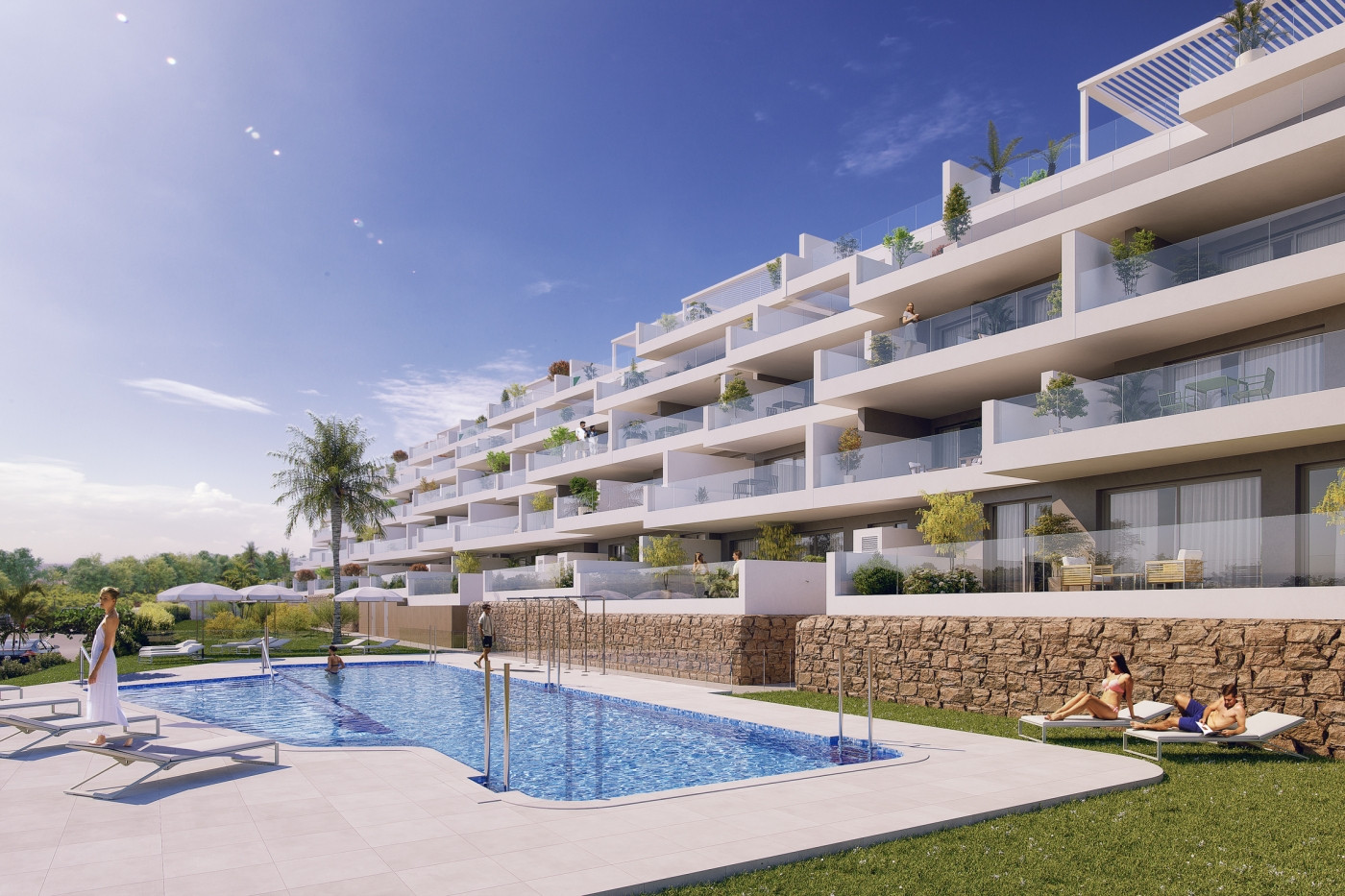 New stunning modern beach apartments for sale in Manilva