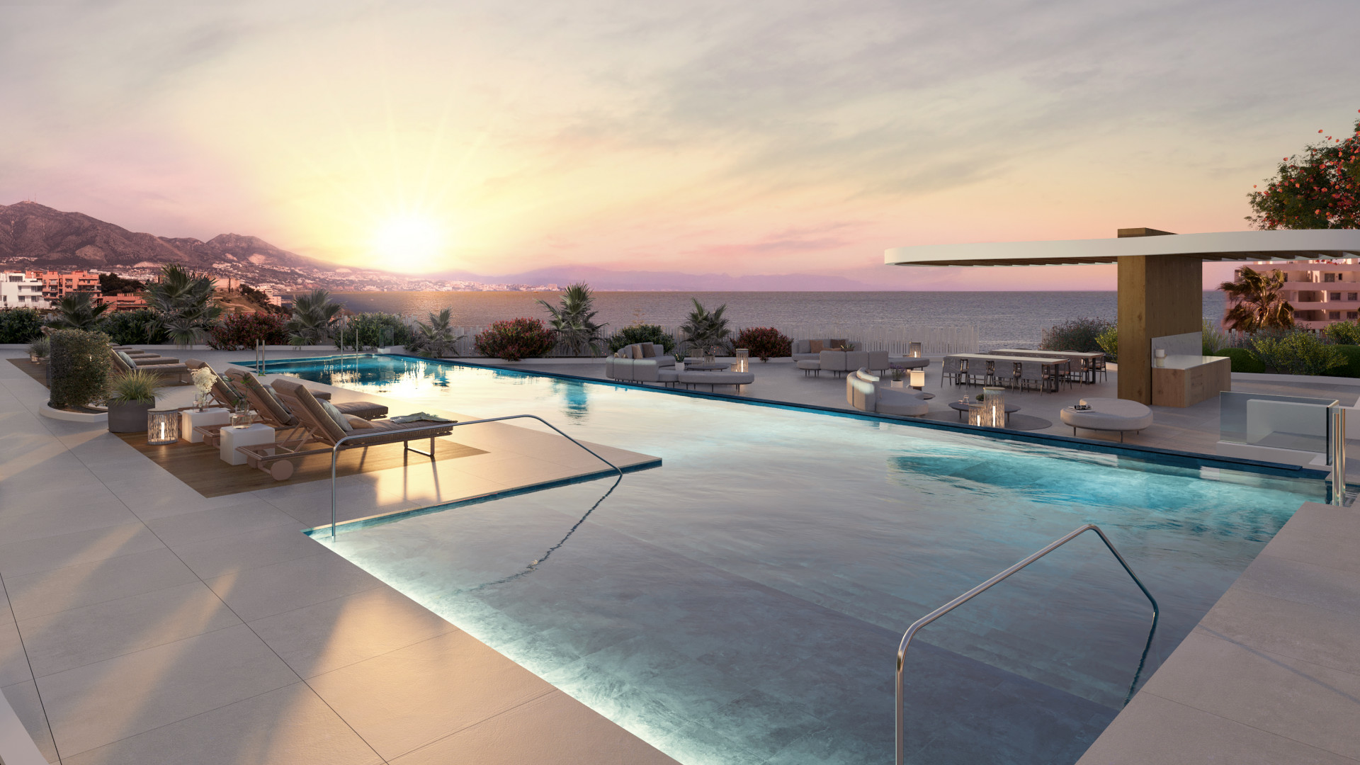 Off plan boutique complex of modern apartments by the sea in Mijas Costa - Fuengirola
