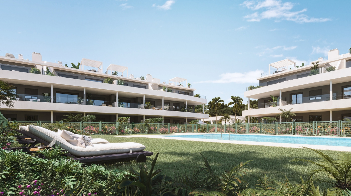 Off-plan contemporary apartments and penthouses for sale in Estepona west - Estepona
