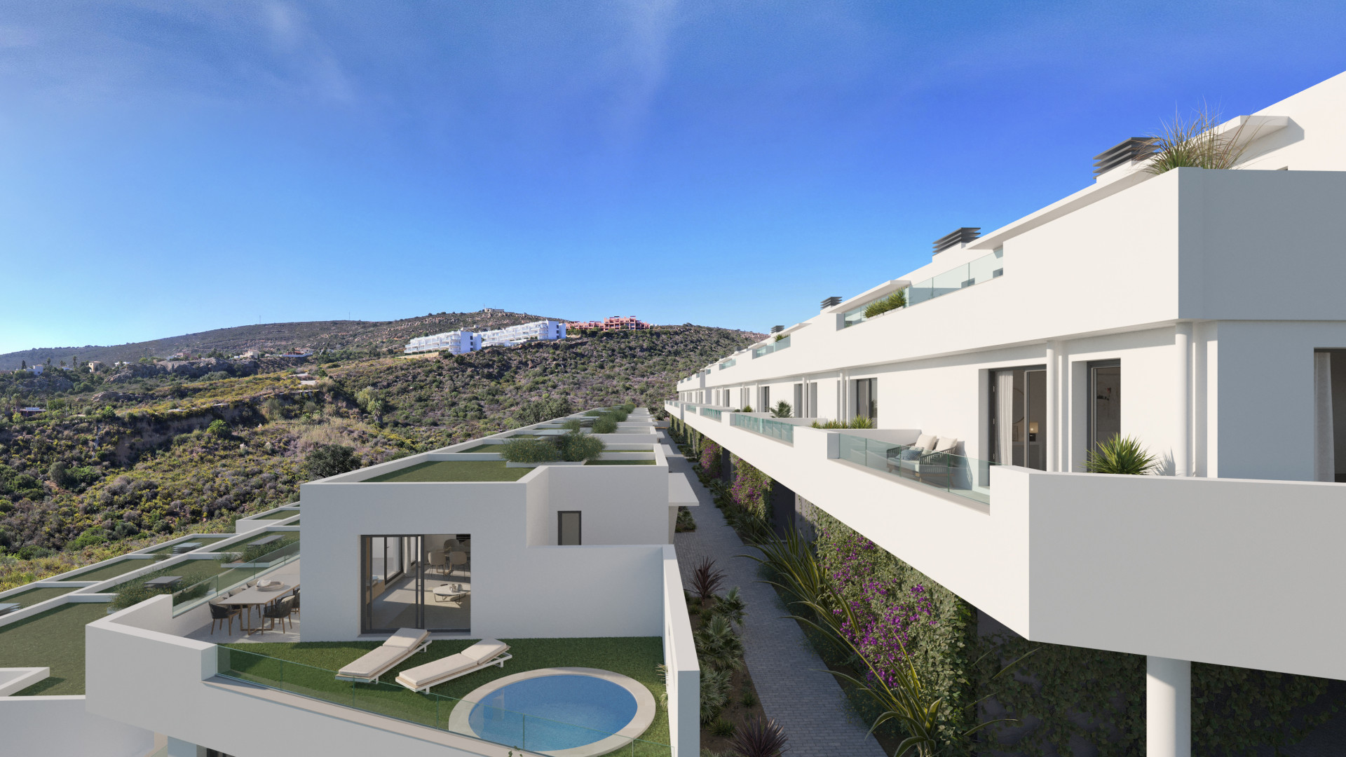 New contemporary style townhouses for sale in Manilva - Bahía Las Rocas