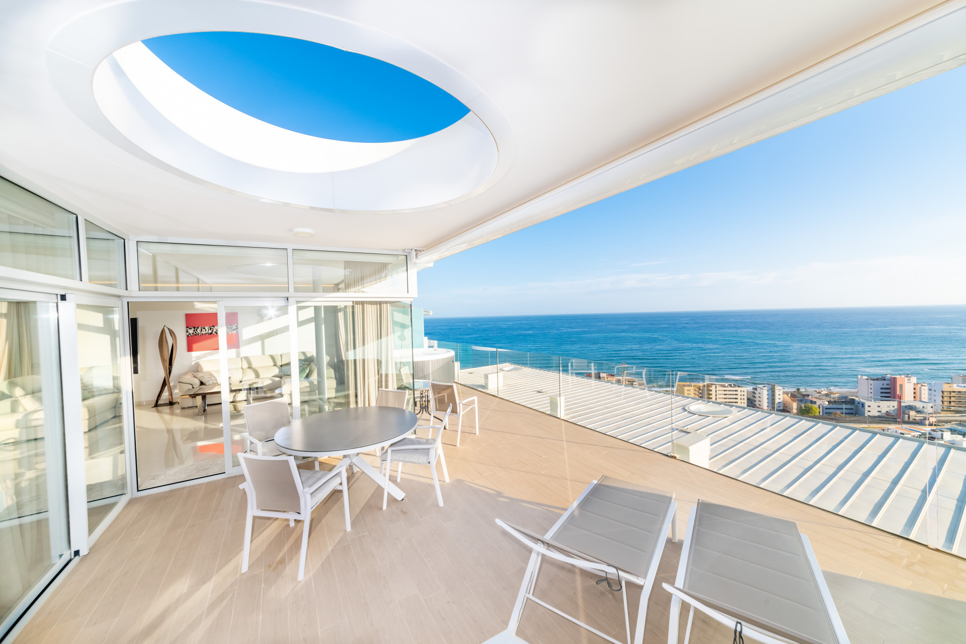 Modern contemporary style penthouse for sale in Benalmadena