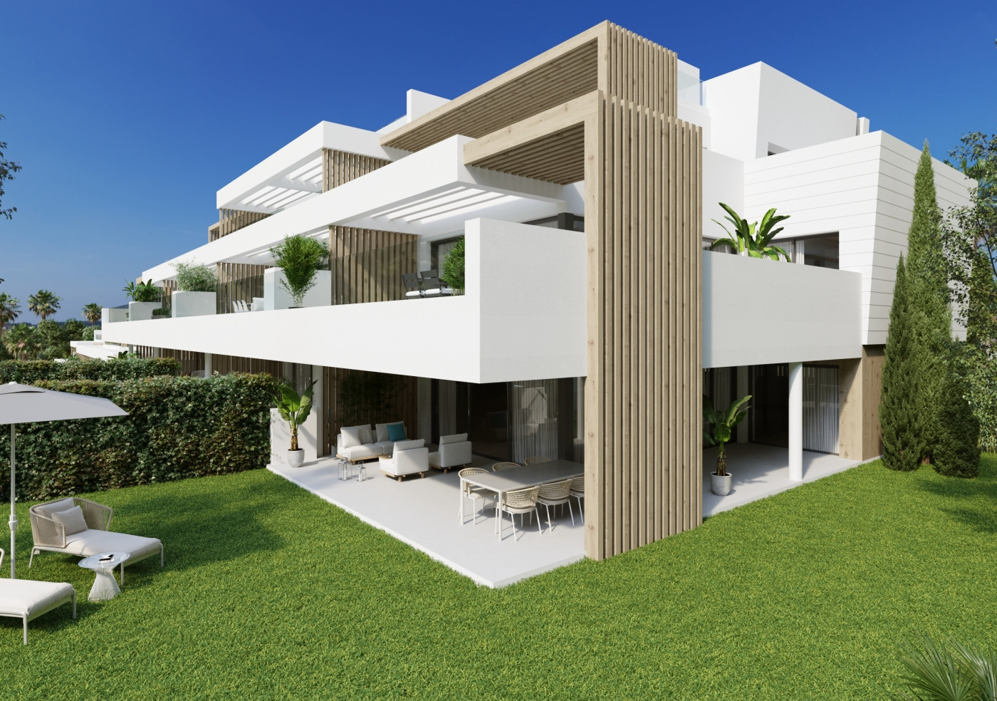 Moderne appartementen en penthouses vanaf plan te koop in Estepona