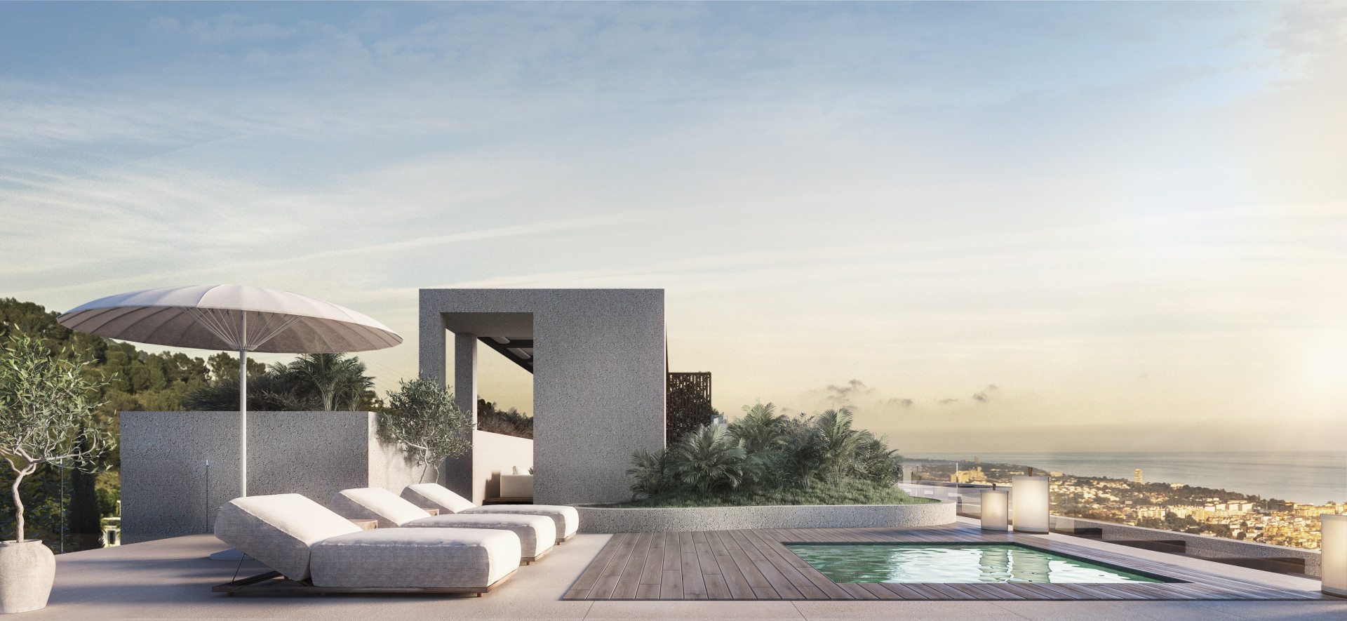 Off-plan boetiekcomplex van moderne vrijstaande en halfvrijstaande villa's te koop in Camoján - Marbella - Golden Mile.