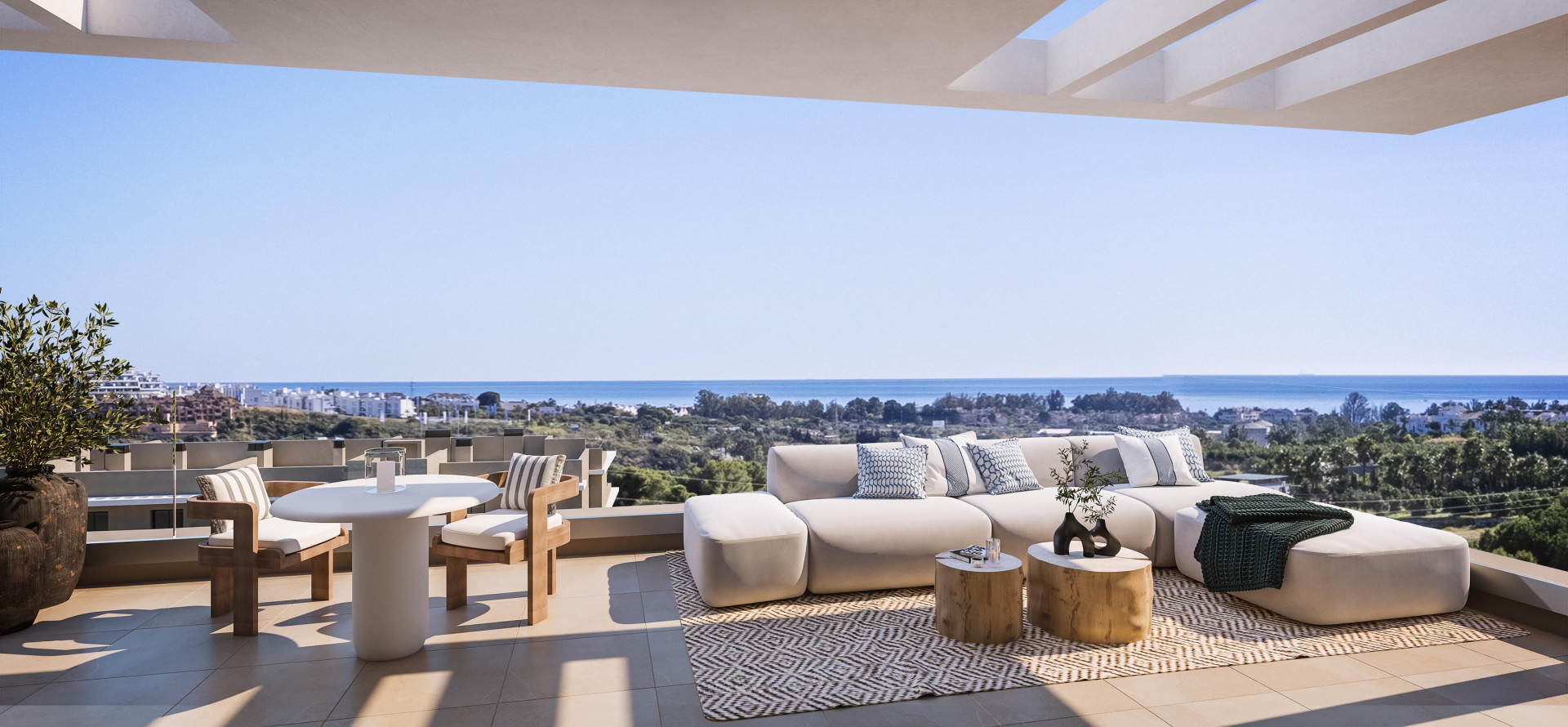 Moderne golfappartementen en penthouses op plan te koop in Estepona - Costa del Sol