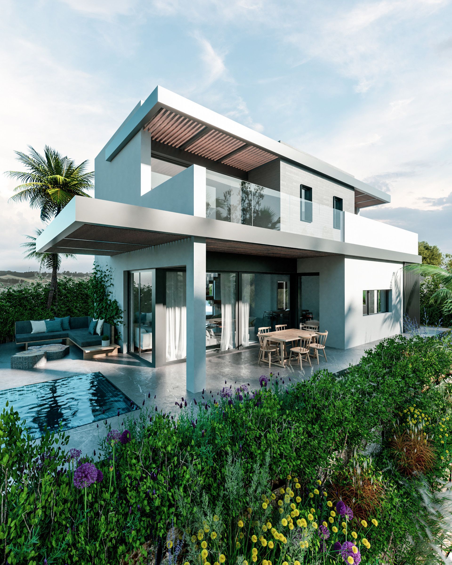Modern luxury boutique complex of villas for sale in the New Golden Mile - Estepona