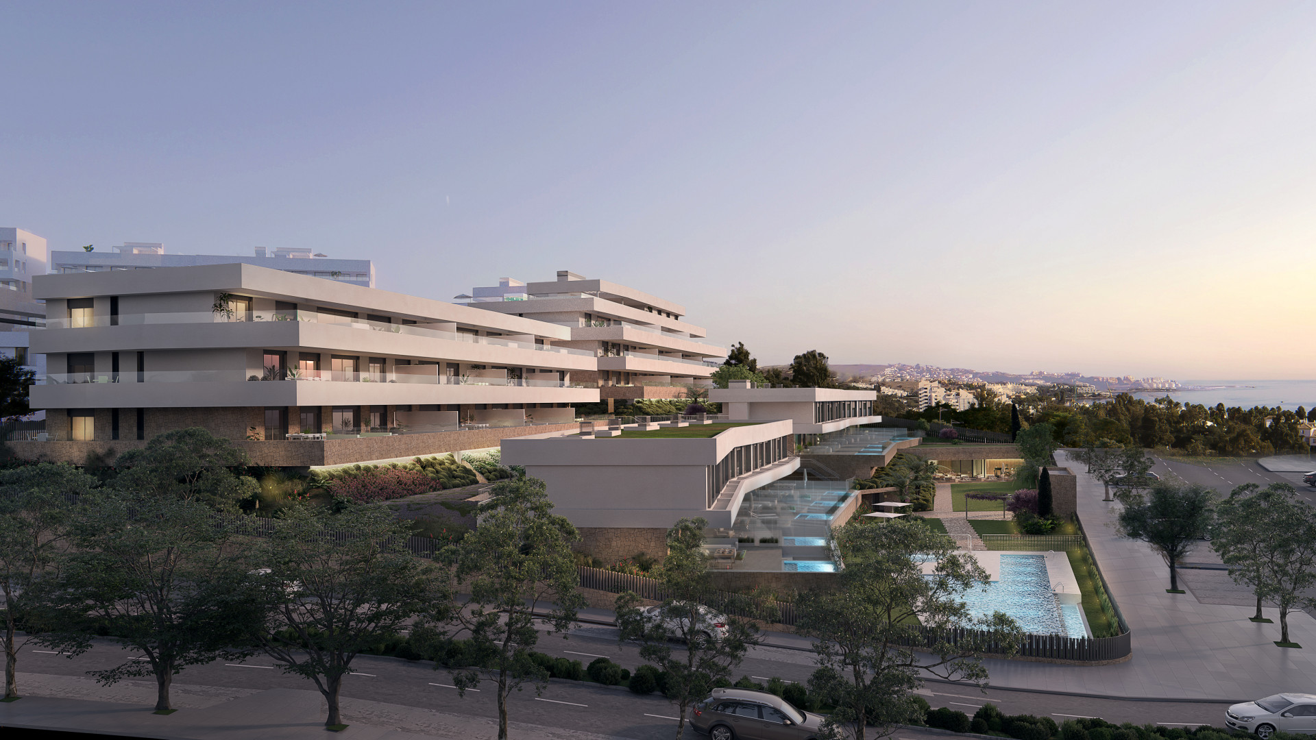 Off-plan moderne appartementen en penthouses te koop in Estepona West