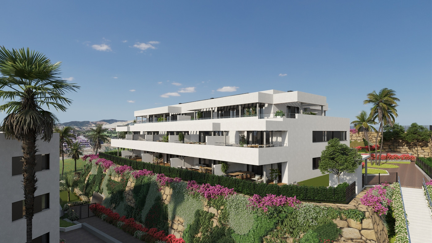 Exclusive beachfront boutique complex of apartments and penthouses for sale in Casares-Estepona