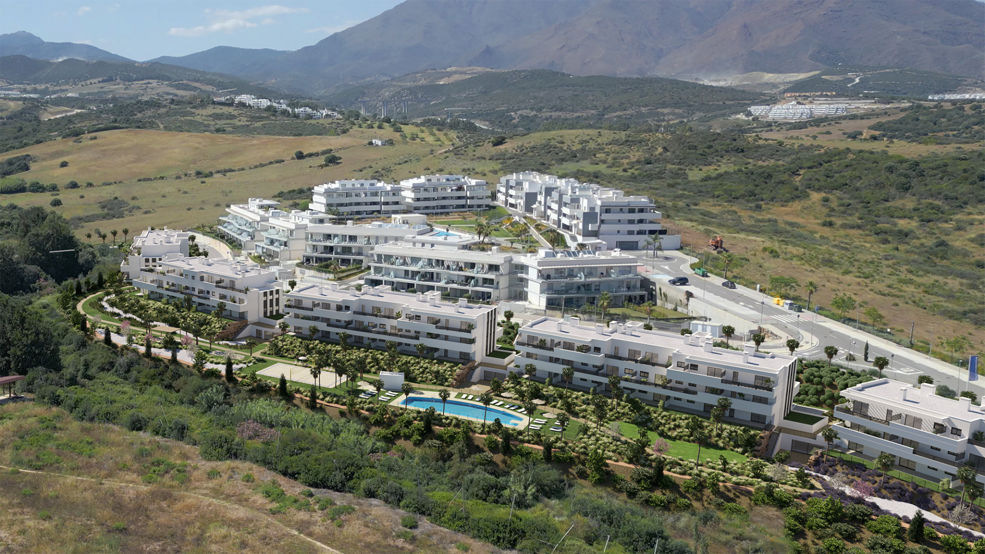 Off-plan development of modern luxury apartments for sale in Estepona