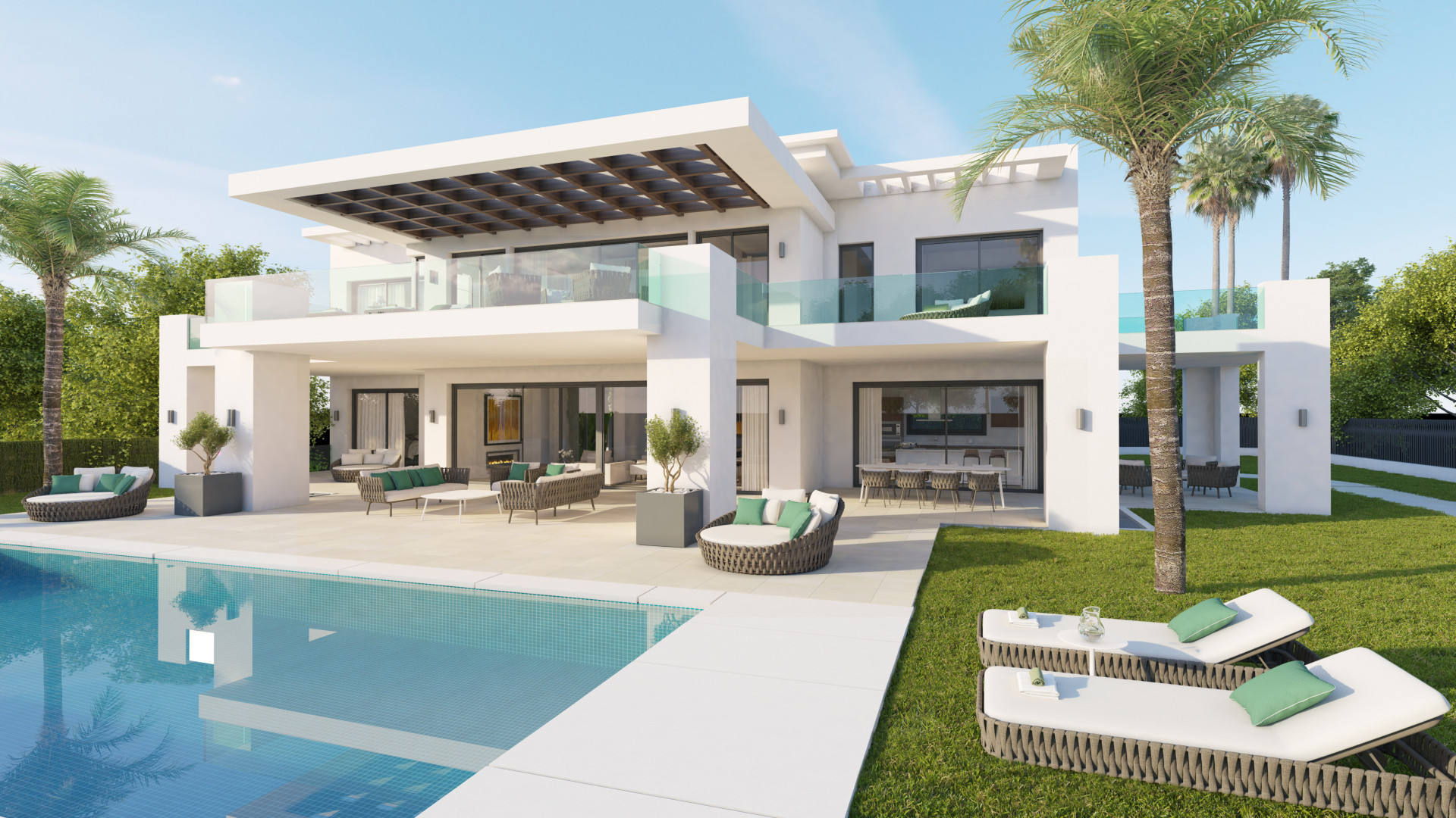 Off plan project of modern villas for sale in La Cerquilla - Nueva Andalucia