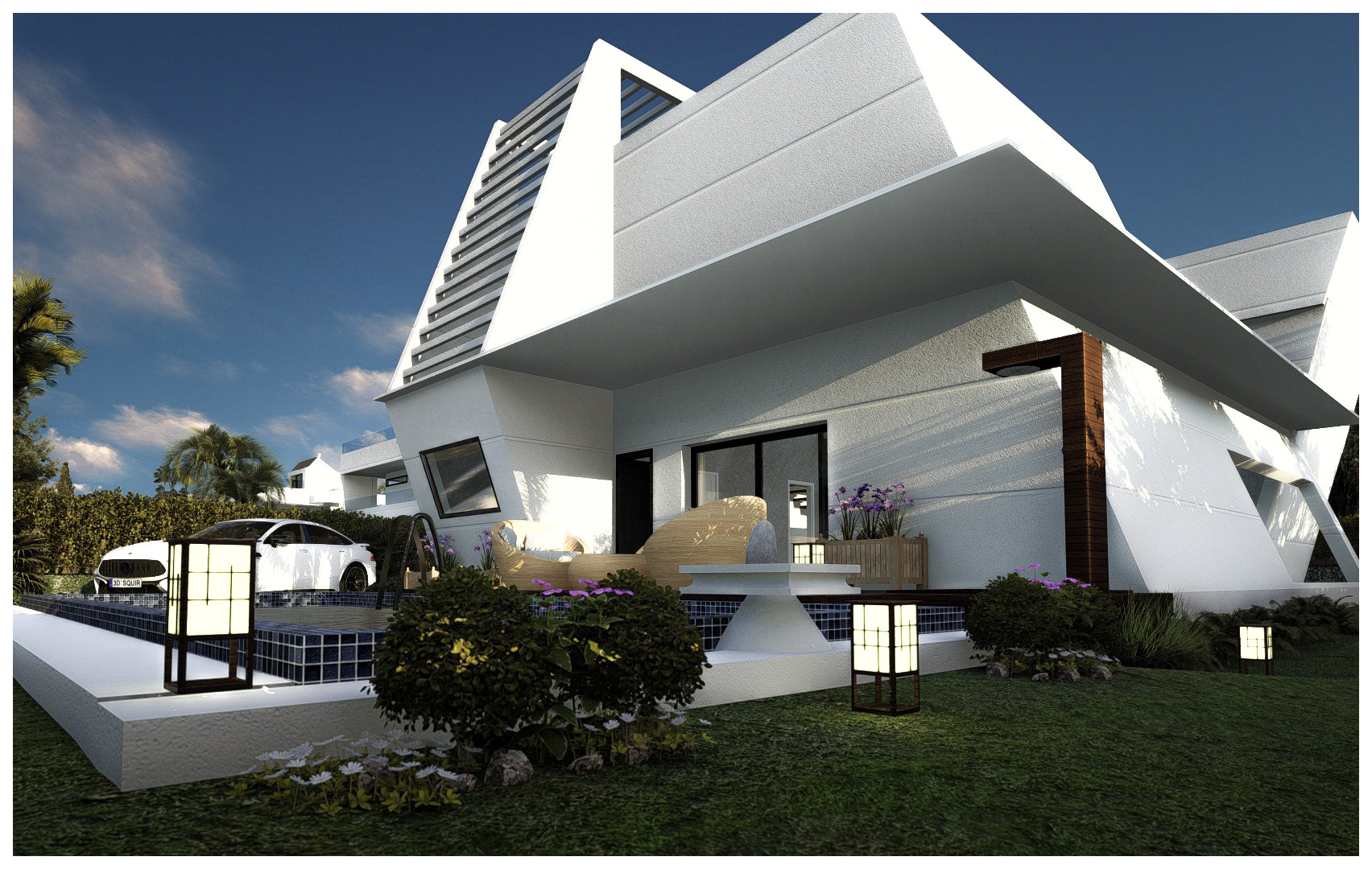 Off plan complex of luxury modern villas in Benalmádena Costa – Puerto Marina