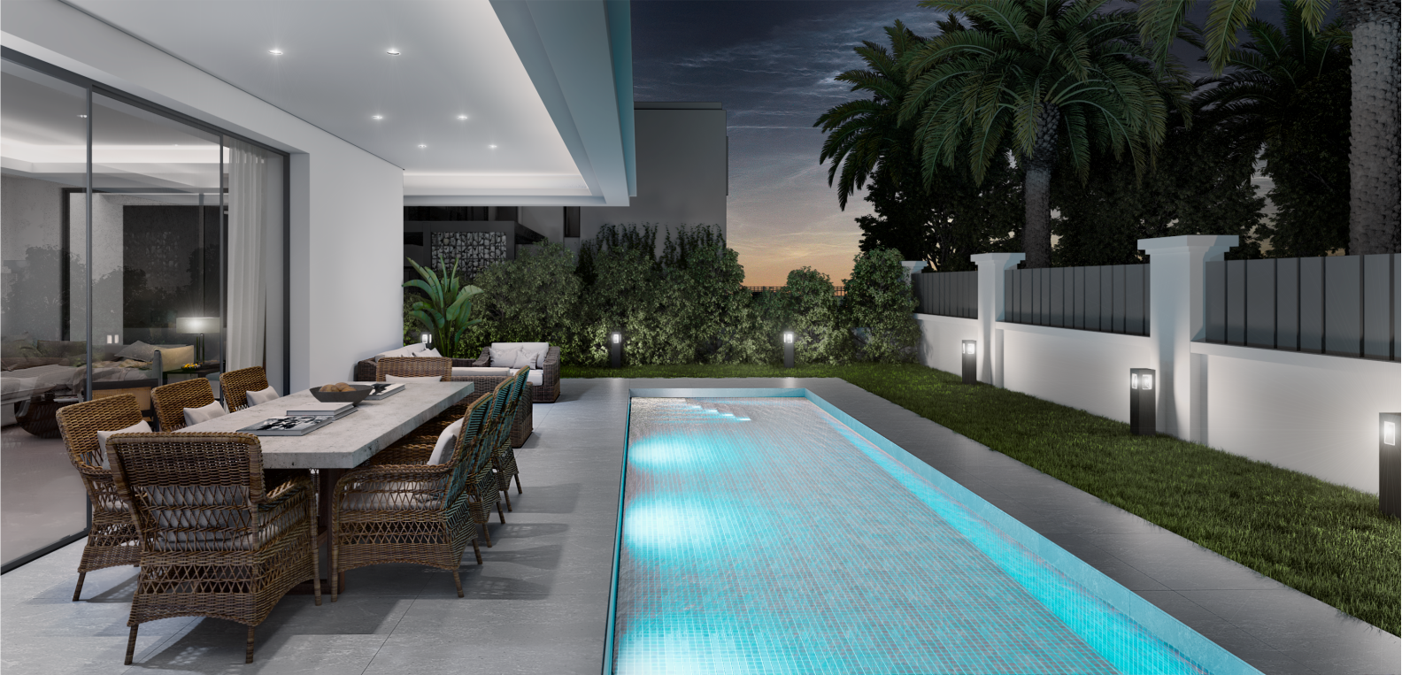 Off plan second line beach modern villas for sale on the Golden Mile – Marbella