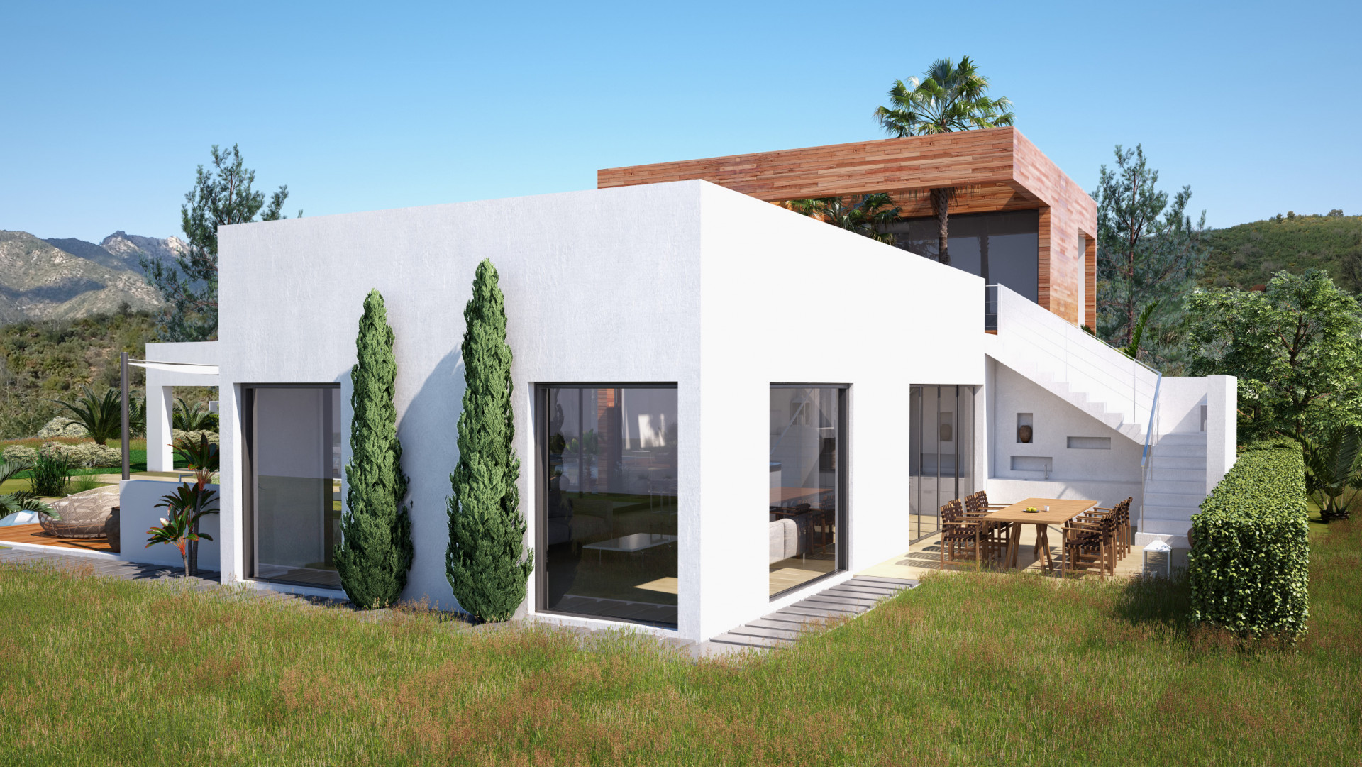 Brand new modern villa for sale in Altos de los Monteros – Marbella