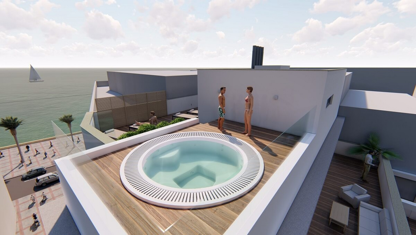 New contemporary beach front boutique apartments for sale in Estepona