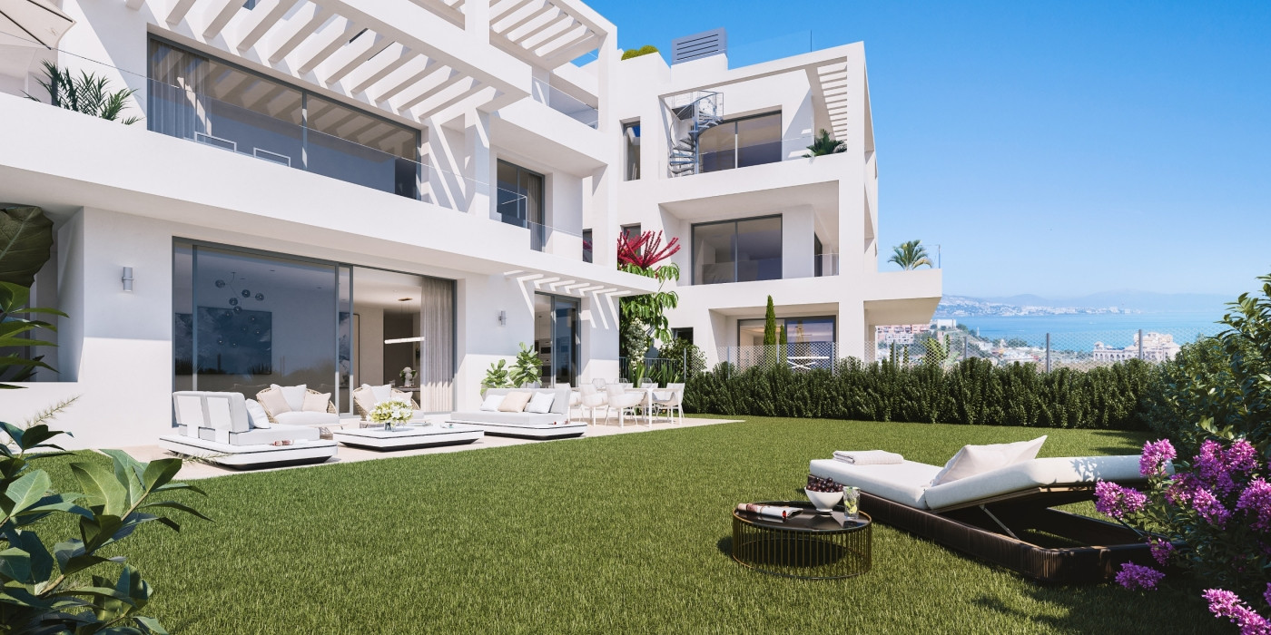 New Modern boutique complex of contemporary apartments for sale in Mijas Costa