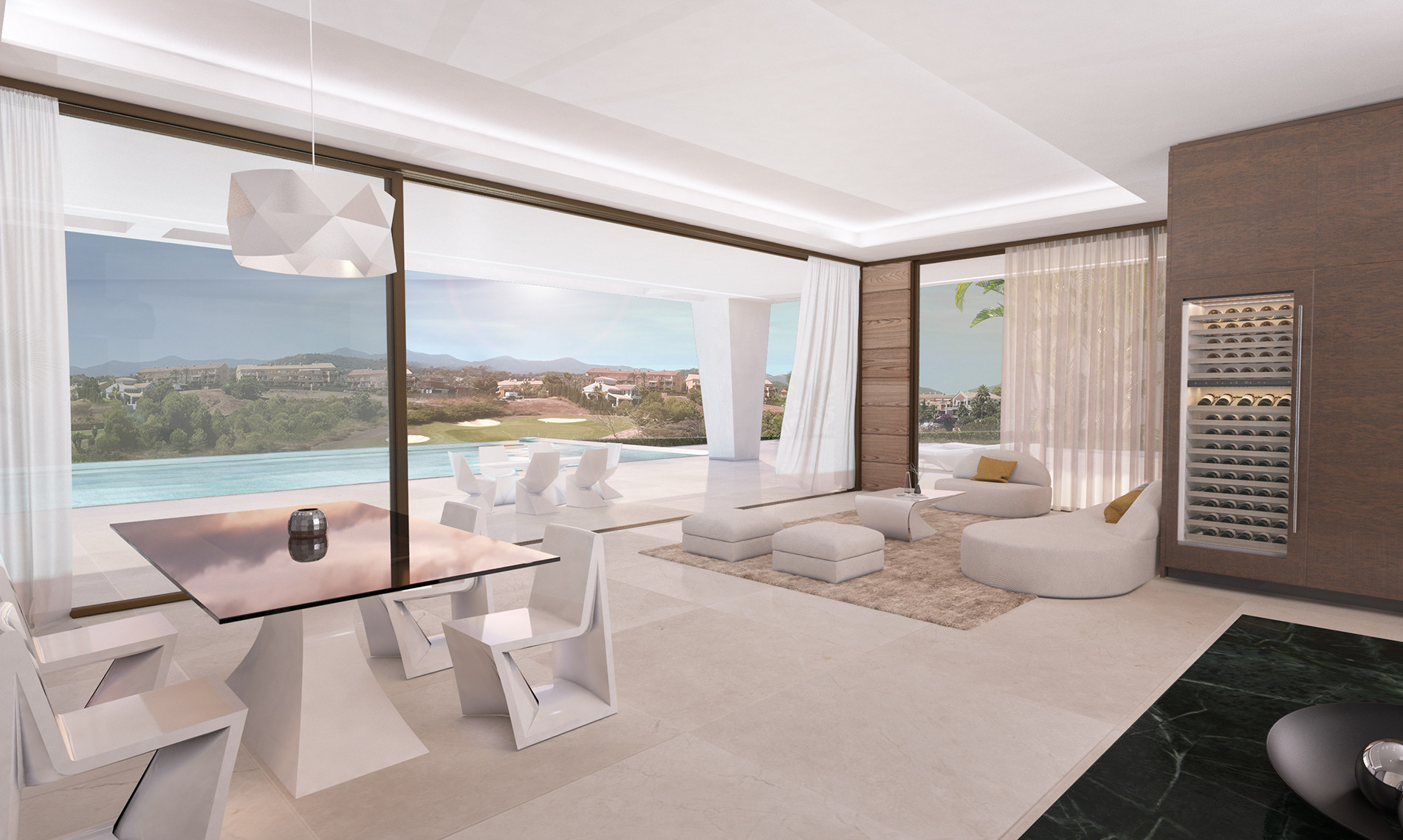 Off plan luxury front line golf contemporary villa for sale in La Resina – Estepona