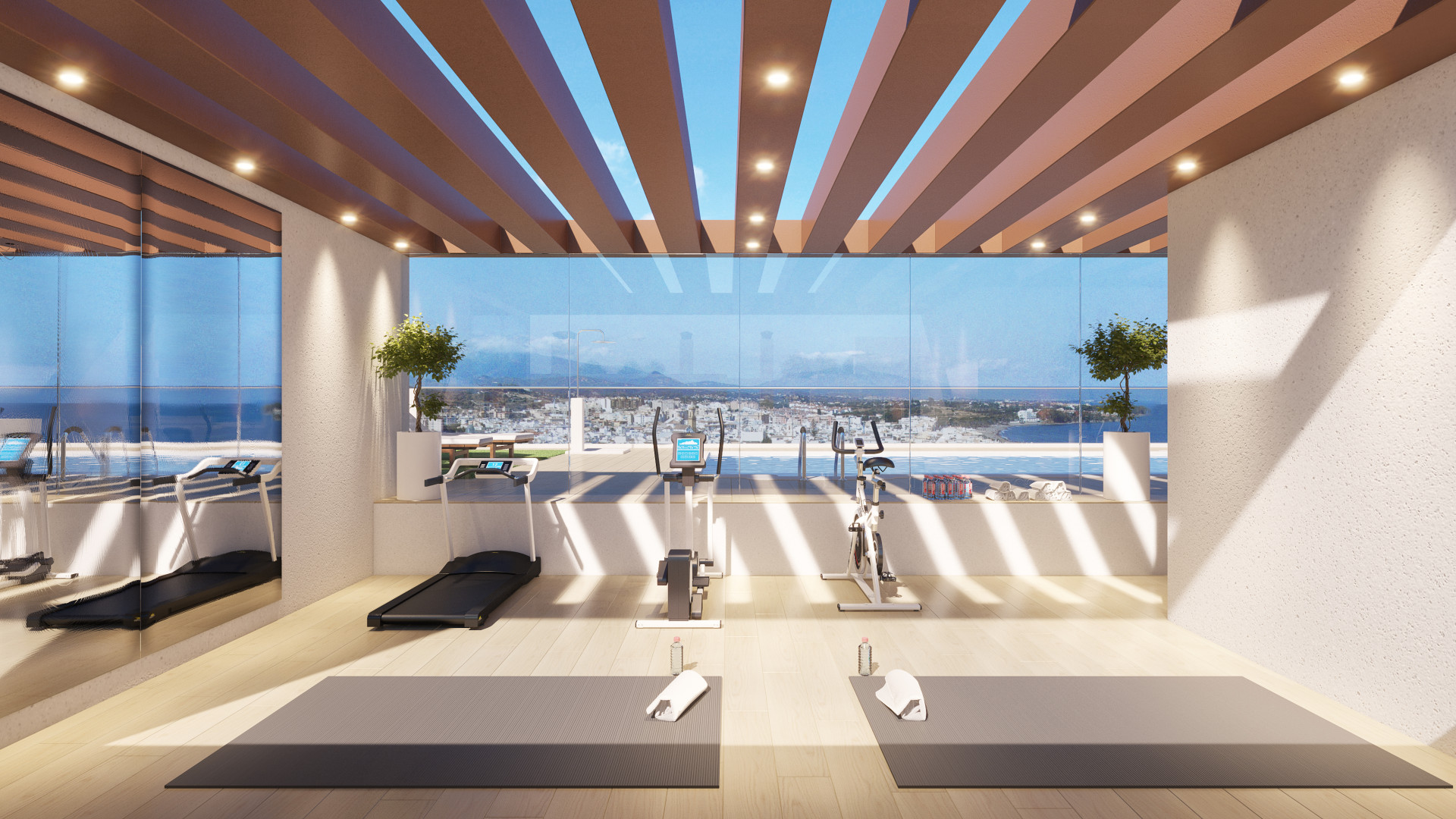 Nieuwe eerste lijn strand moderne appartementen te koop in Estepona Beach