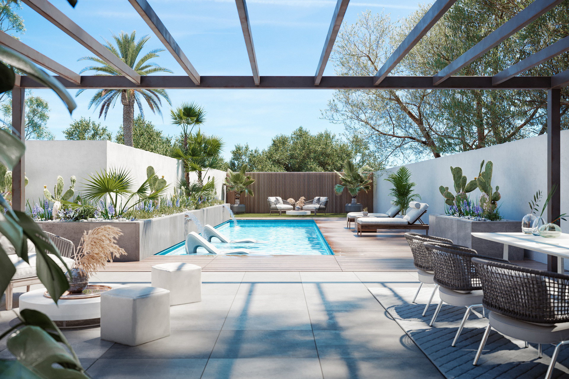 New modern contemporary villa project for sale in Nueva Andalucia