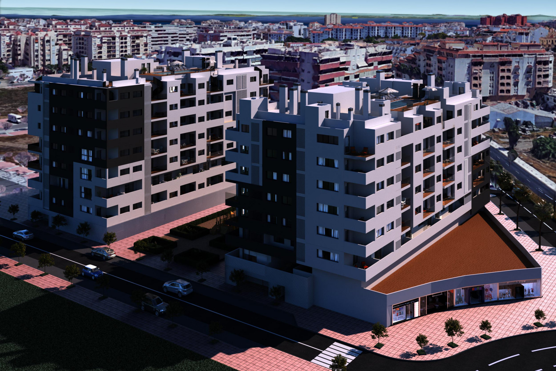 Off plan modern apartments in Estepona downtown for sale – Estepona