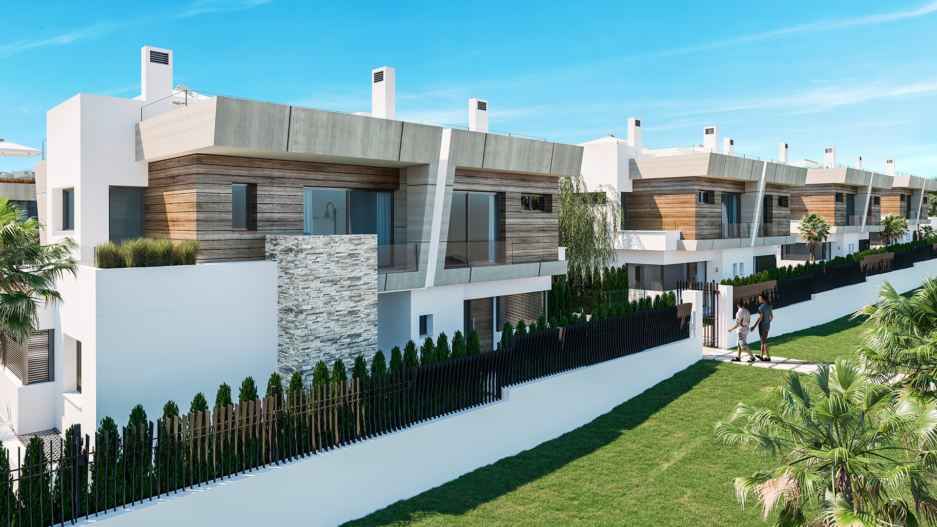 Exclusive project of luxury contemporary semidetached villas in Puerto Banús