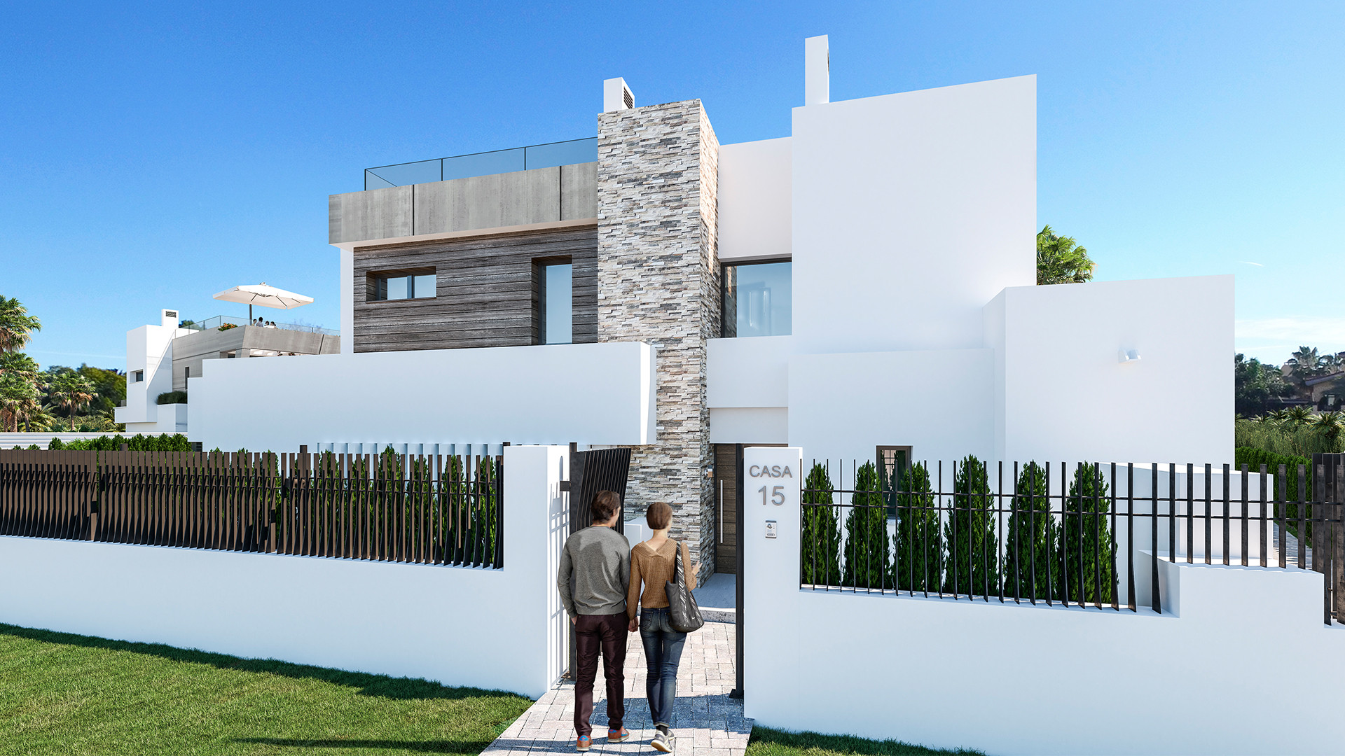 Exclusive project of luxury contemporary semidetached villas in Puerto Banús