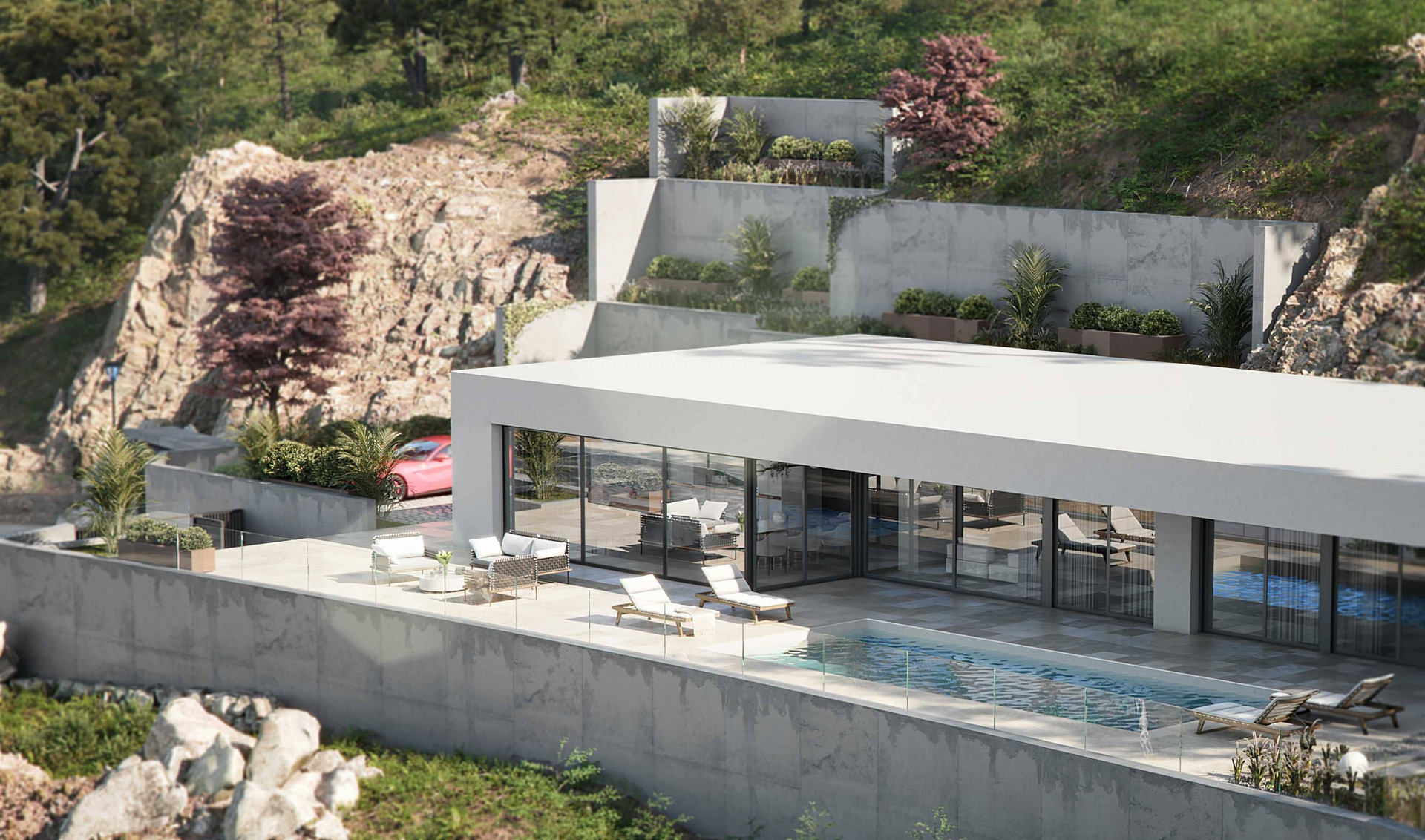 New modern style boutique complex of villas for sale in Puerto de la Duquesa