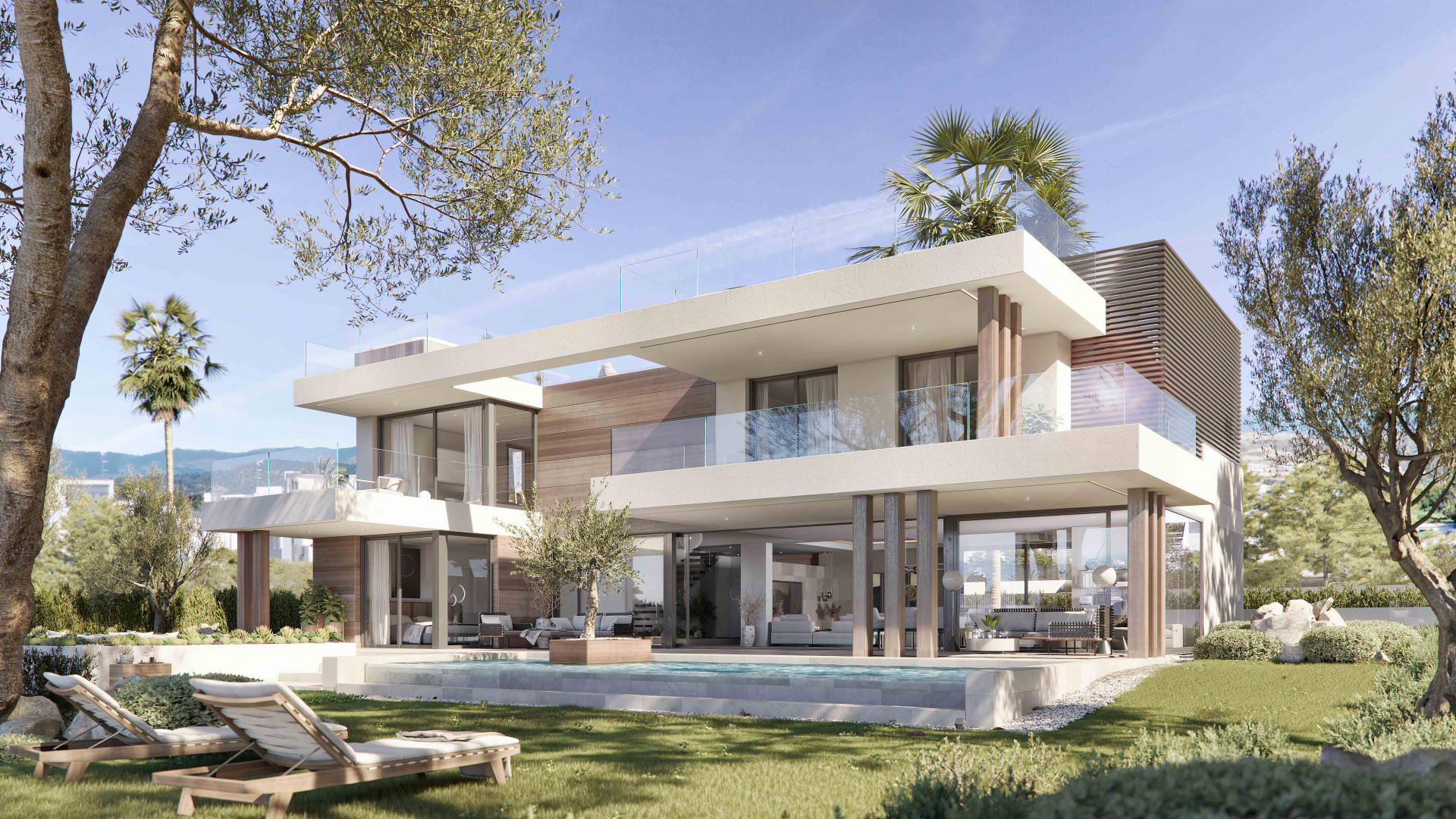 Complex of modern luxury villas for sale in Cancelada - New Golden Mile