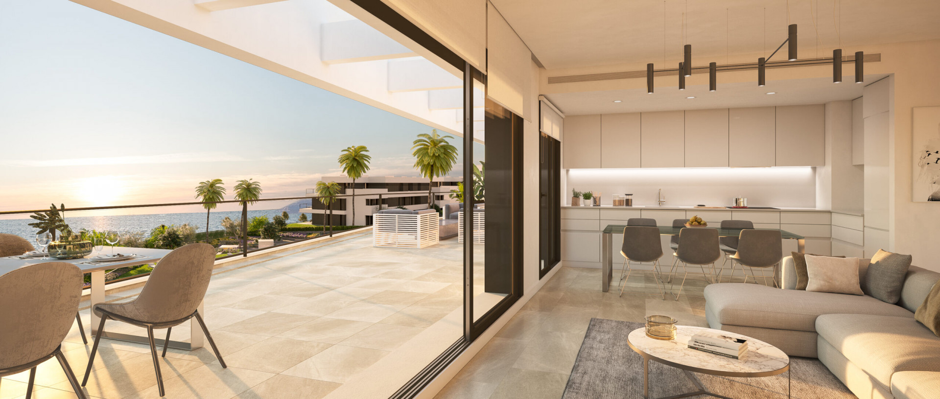 Exclusive beachfront apartment for sale in Casares Estepona