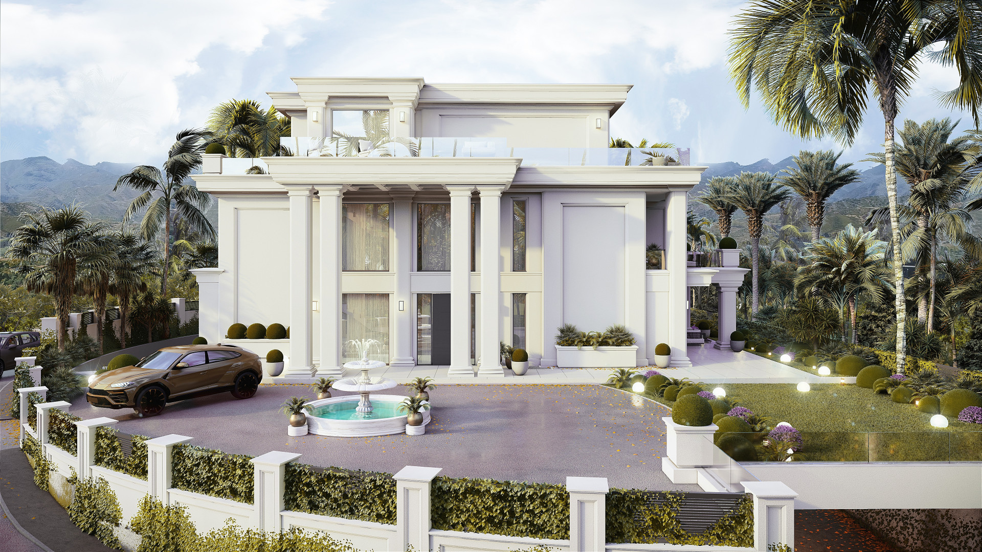 Exclusief boetiekcomplex van 4 vrijstaande villa's in Lomas de Marbella Club - Golden Mile - Marbella.