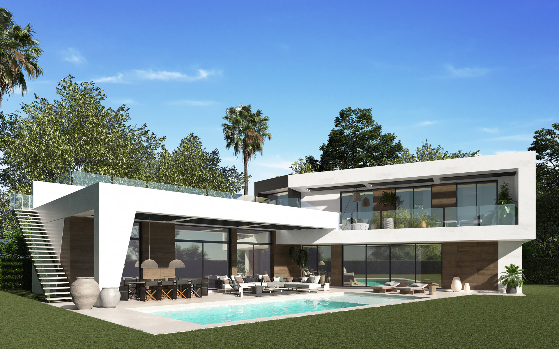 Off plan modern villa for sale in Guadalmina Baja - San Pedro - Marbella