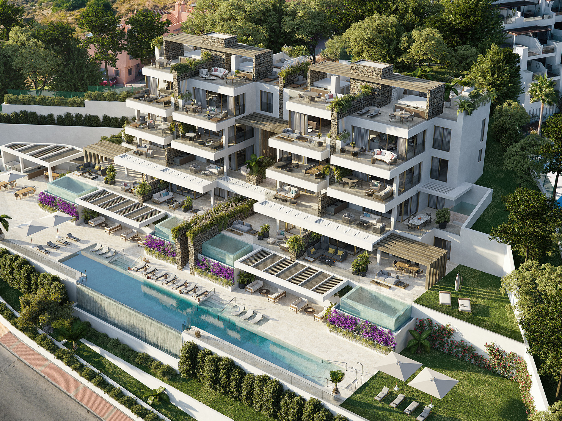 Nieuw "boutique" project met moderne appartementen en penthouses te koop in La Cala Golf