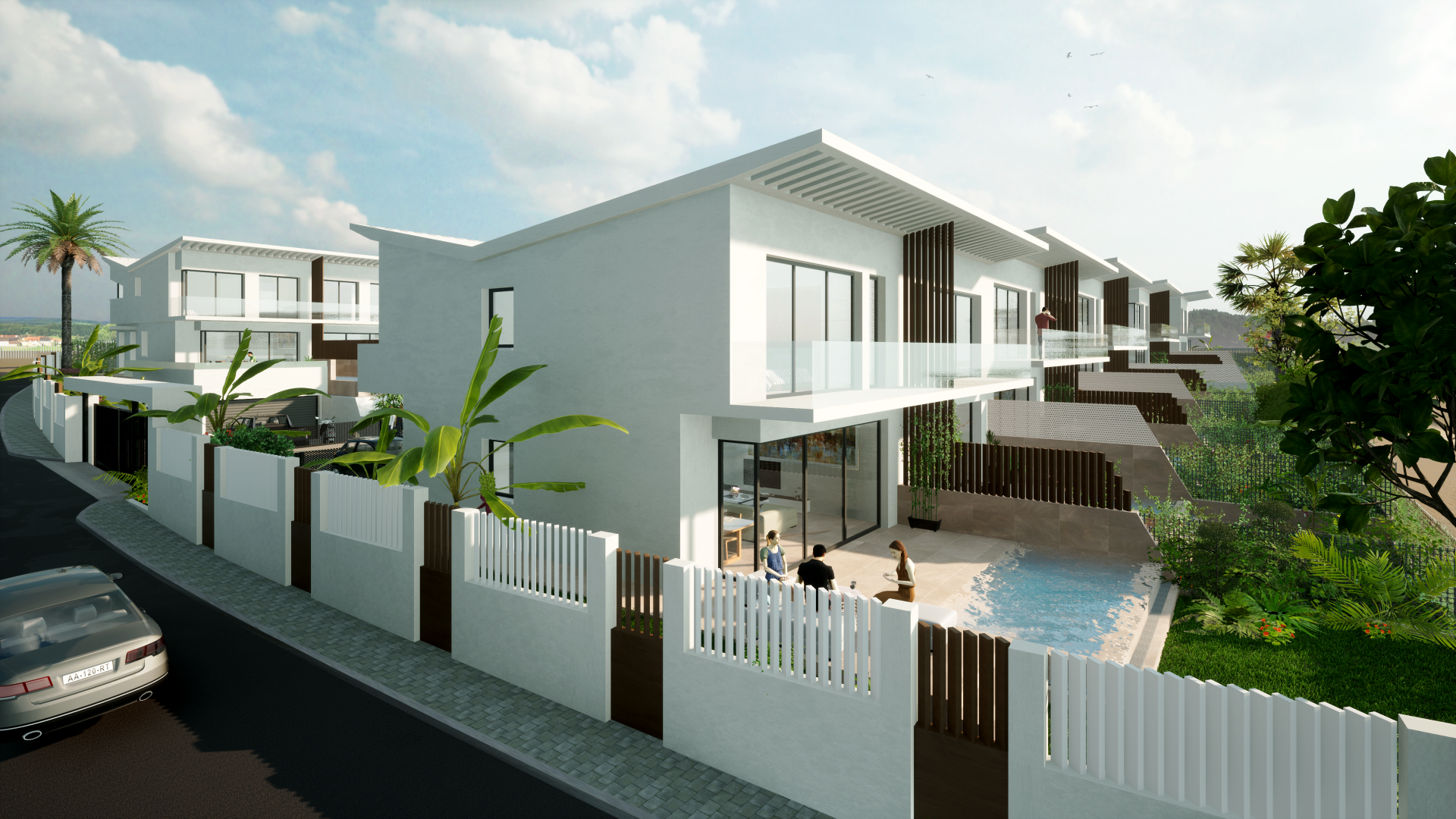 New modern detached villas, semidetached and townhouses for sale in La Cala - Mijas Costa