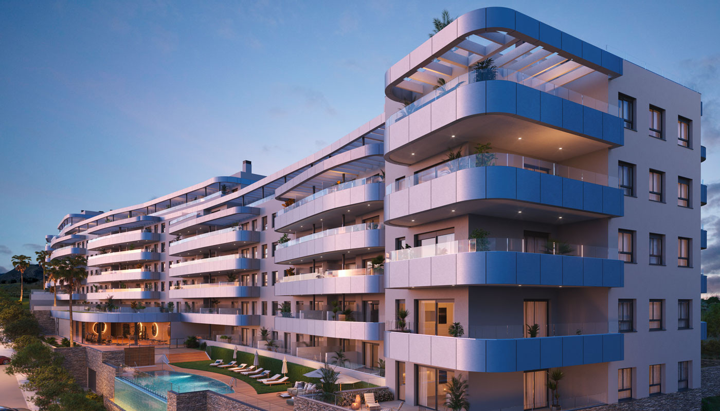 Apartamentos y áticos sobre plano en venta en el centro de Torremolinos- Costa del Sol