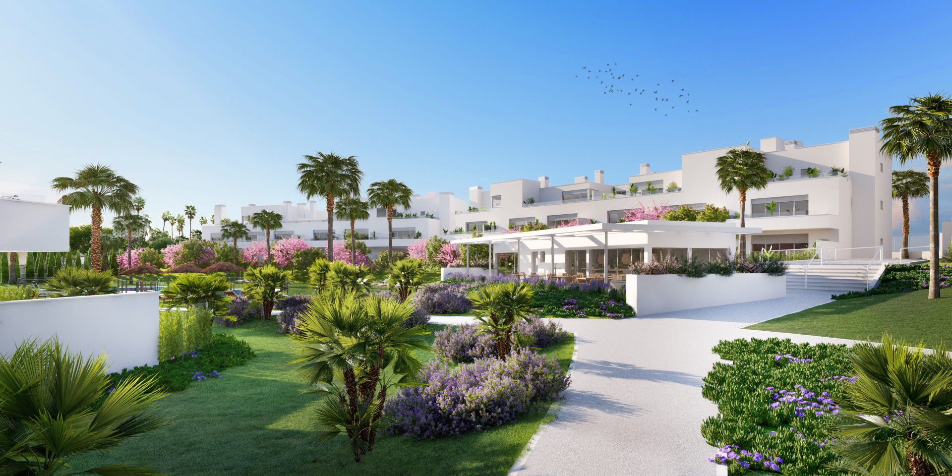 Contemporary off-plan complex of apartments and penthouses for sale in Cancelada - New Golden Mile