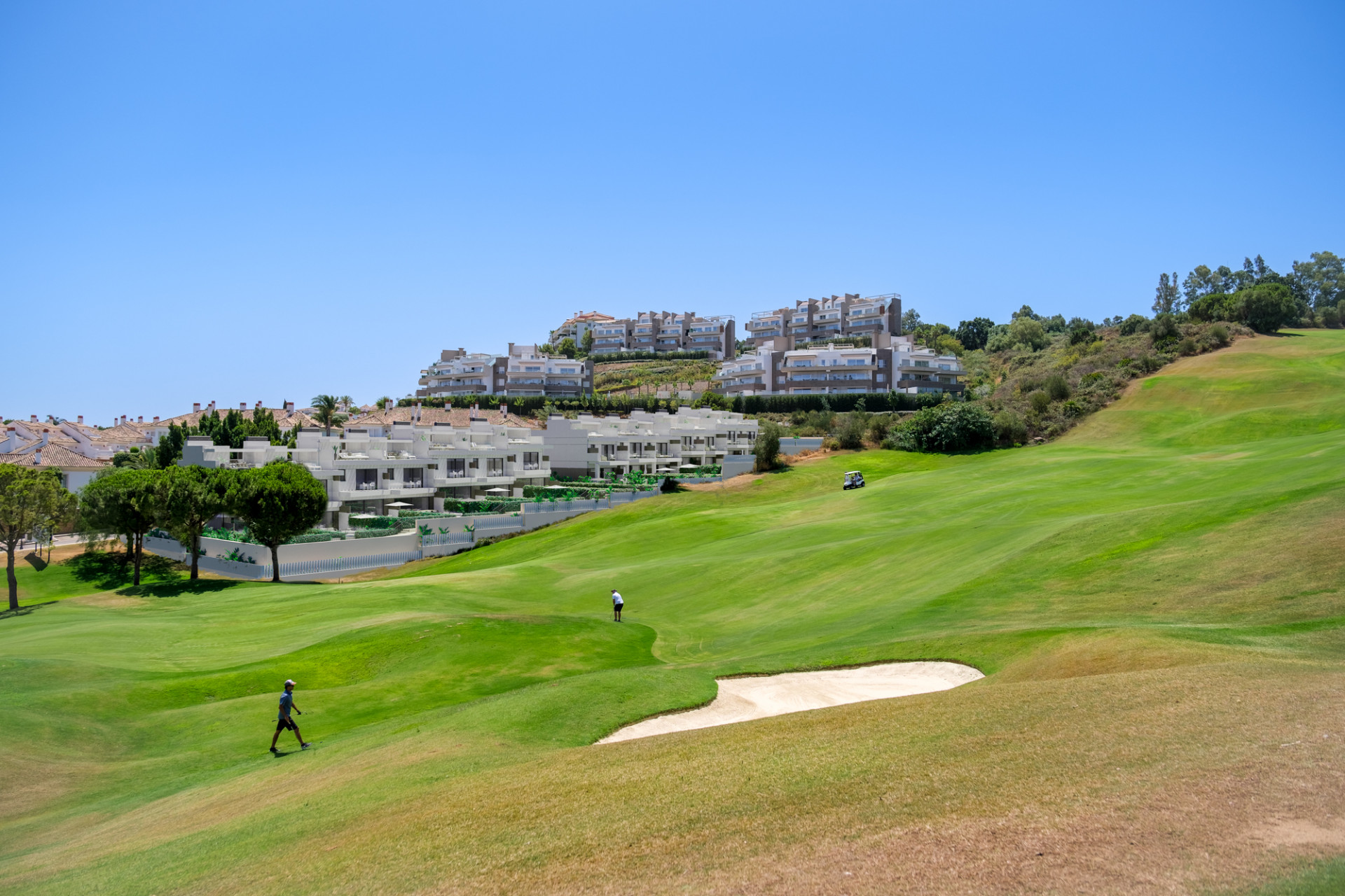 New off-plan first line golf development of modern townhouses for sale in La Cala Golf