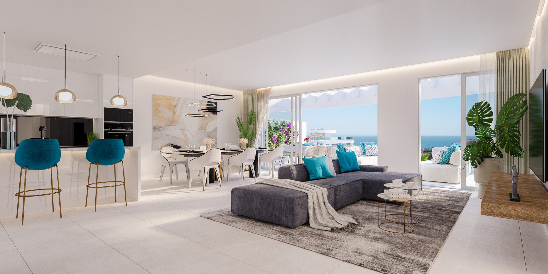 New modern apartments for sale in La Cala de Mijas, Mijas Costa