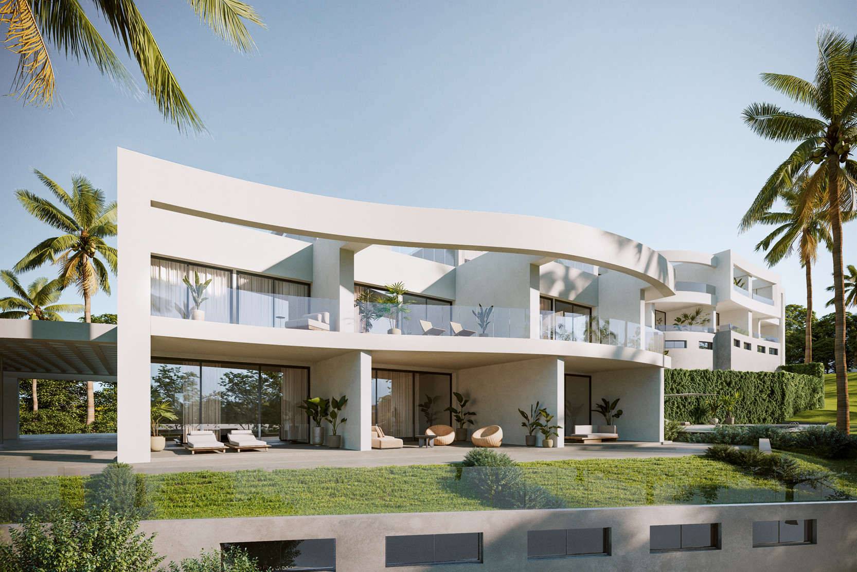 Off plan complex of luxury townhouses for sale in Riviera del Sol