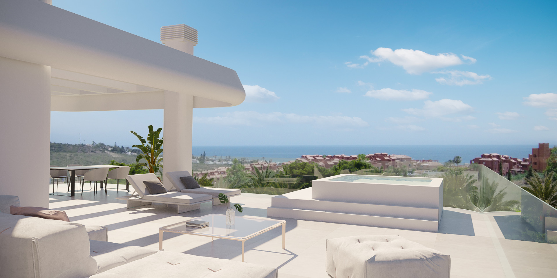 Off plan contemporary apartments and penthouses for sale in Estepona west - Buenas Noches